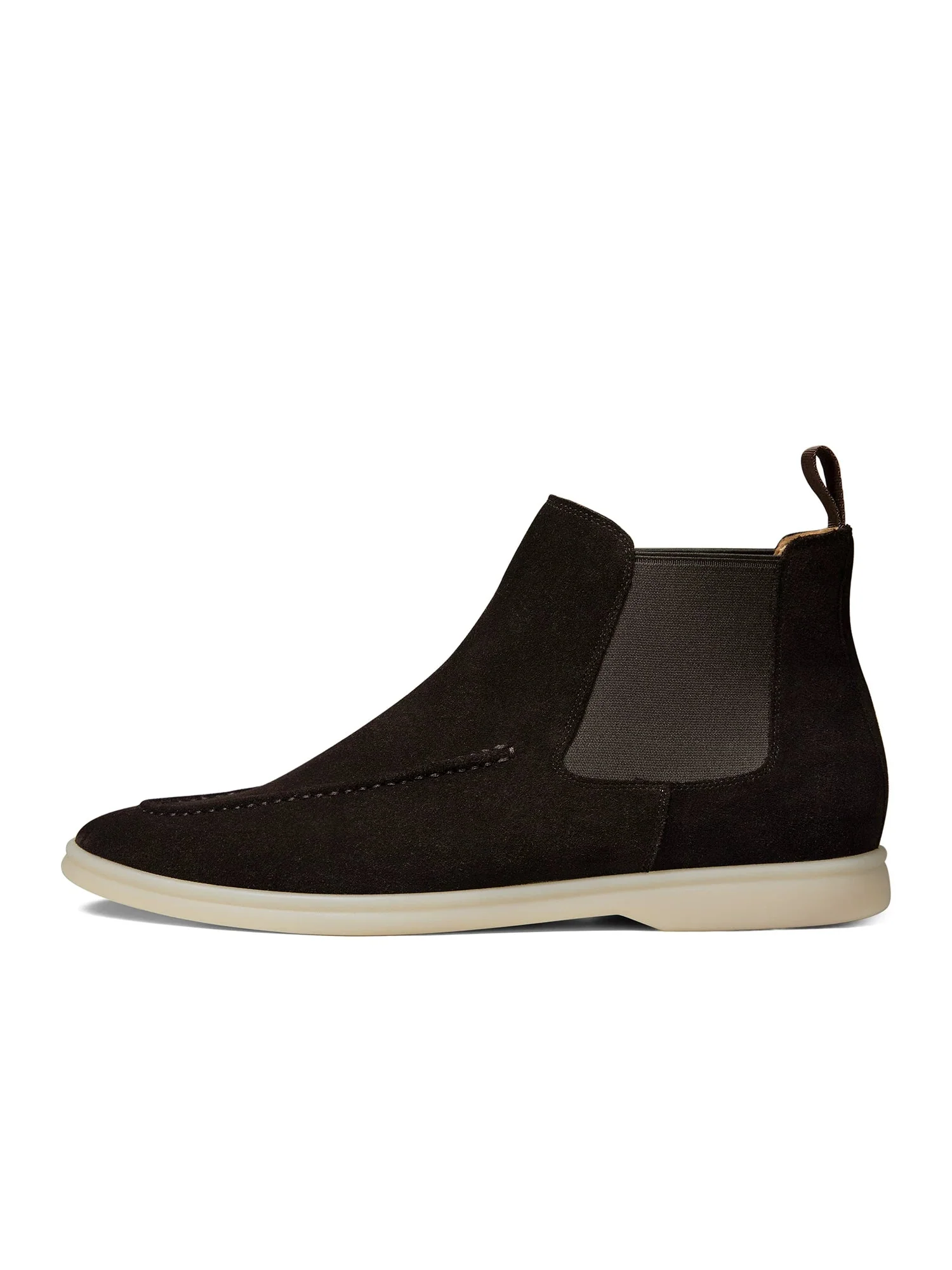 Suede Moc-Toe Chelsea Boots - Image 2