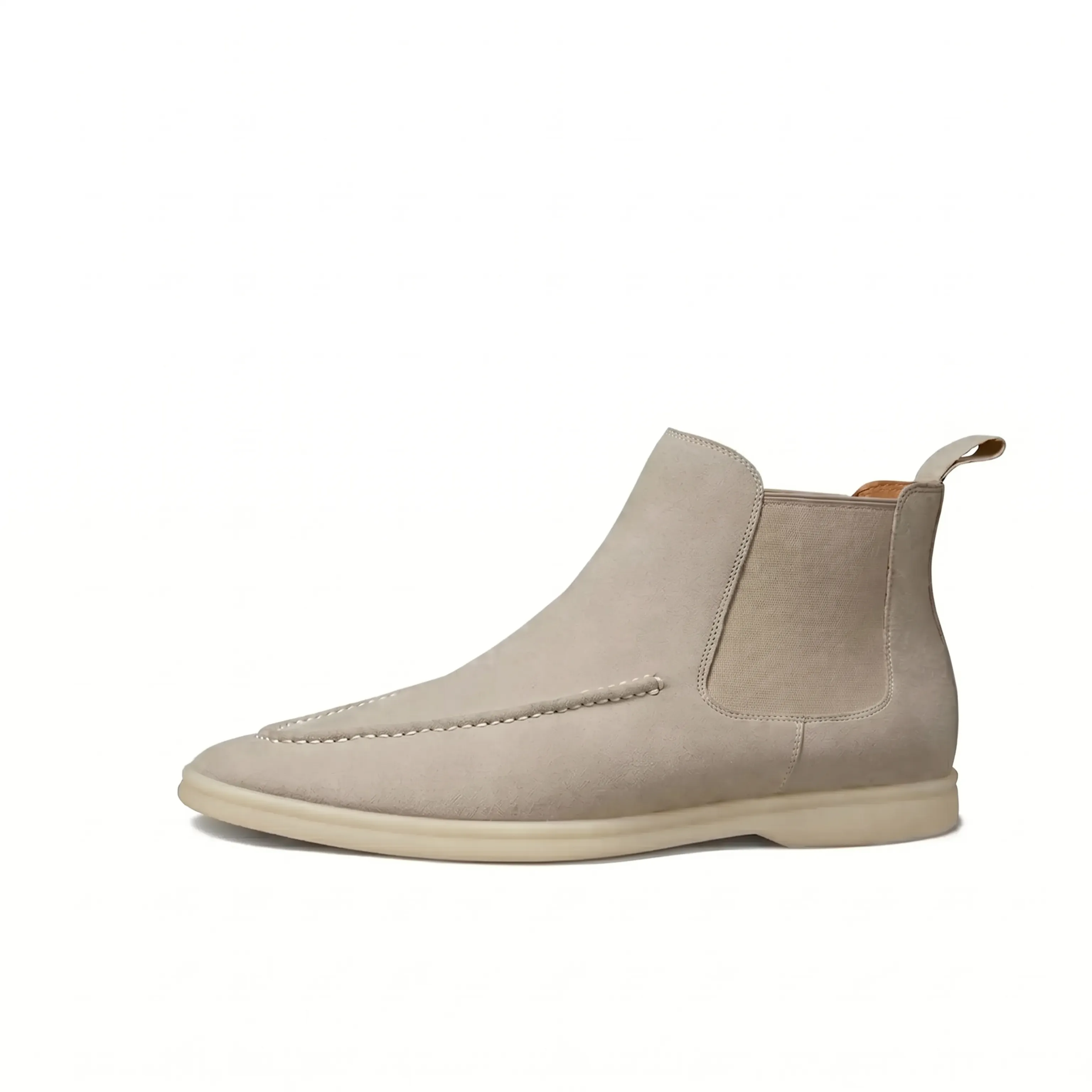 Suede Moc-Toe Chelsea Boots - Image 4