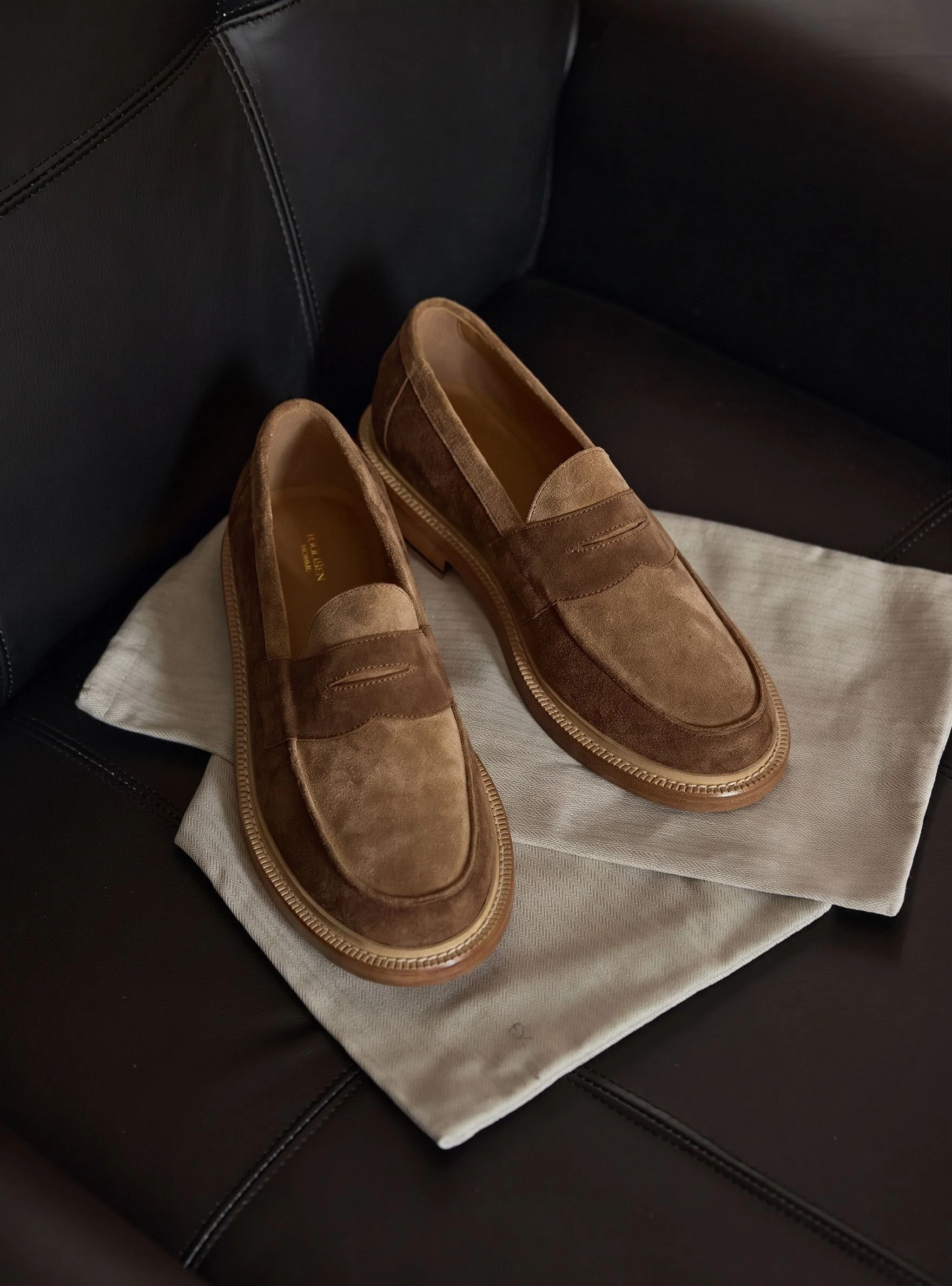 Suede Penny Loafers - Image 2
