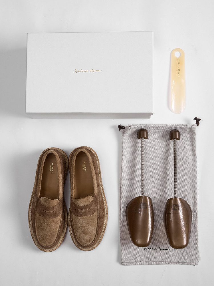 Suede Penny Loafers - Image 4