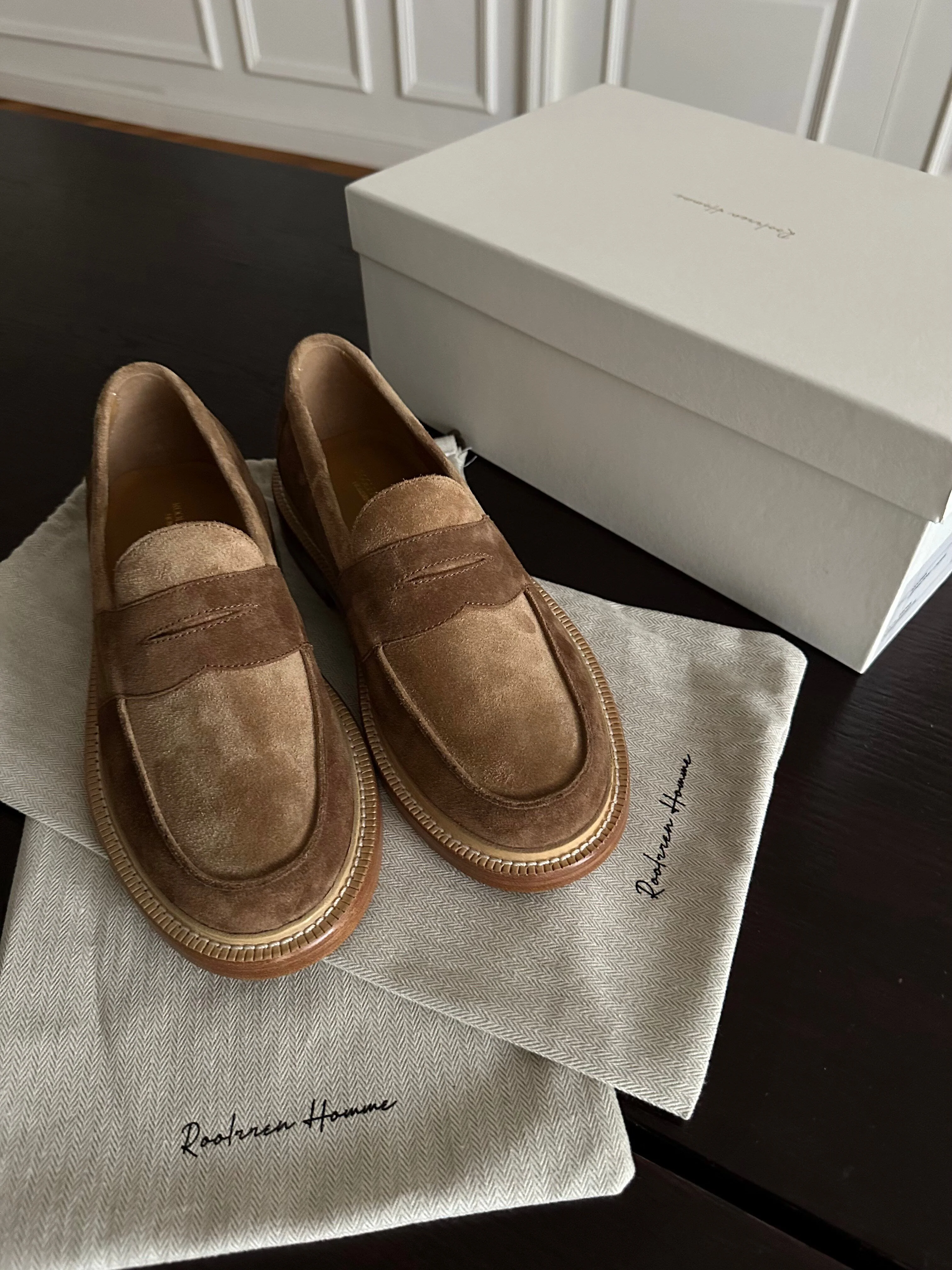 Suede Penny Loafers - Image 5
