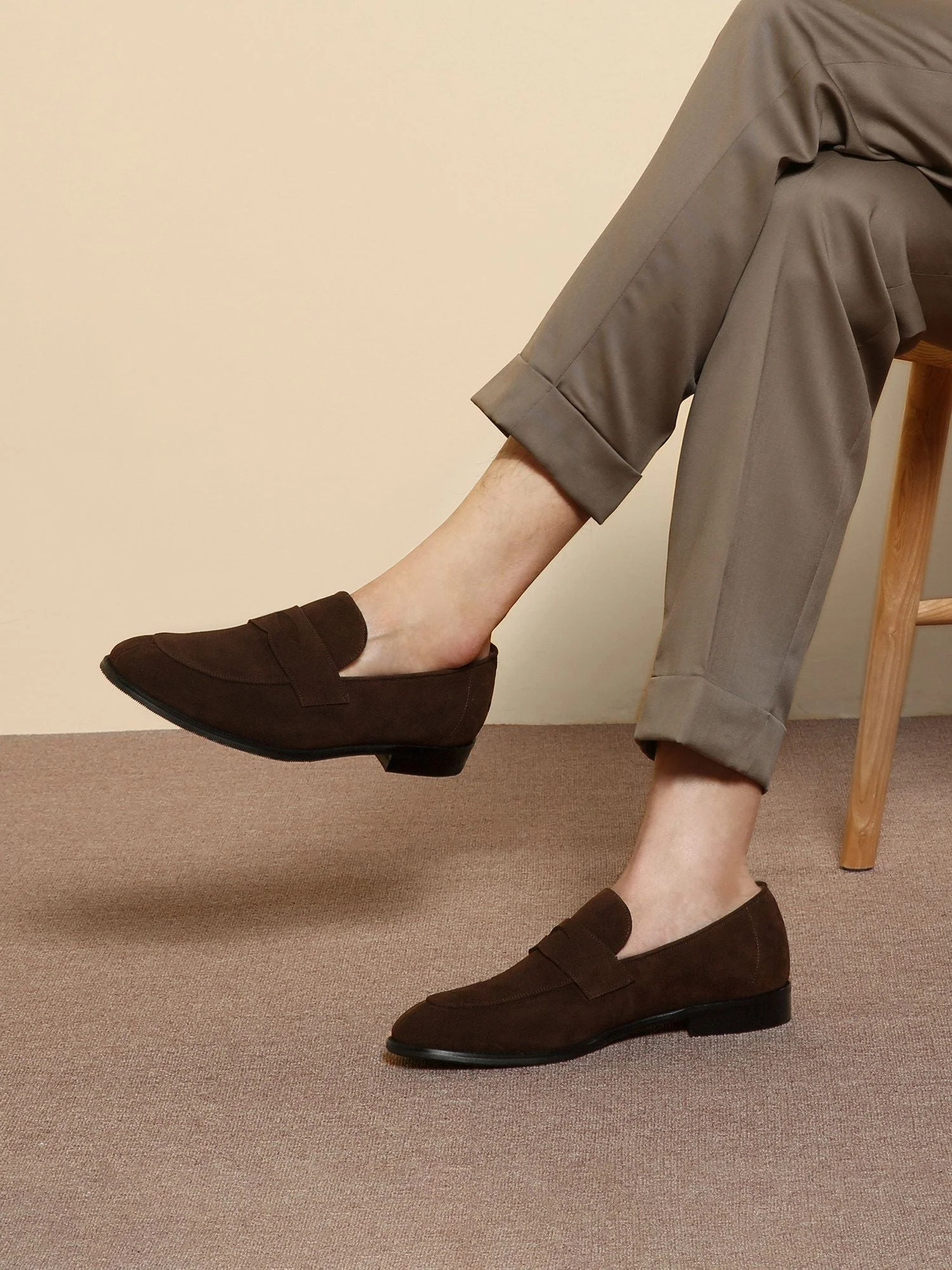 Suede Penny Loafers - Image 4