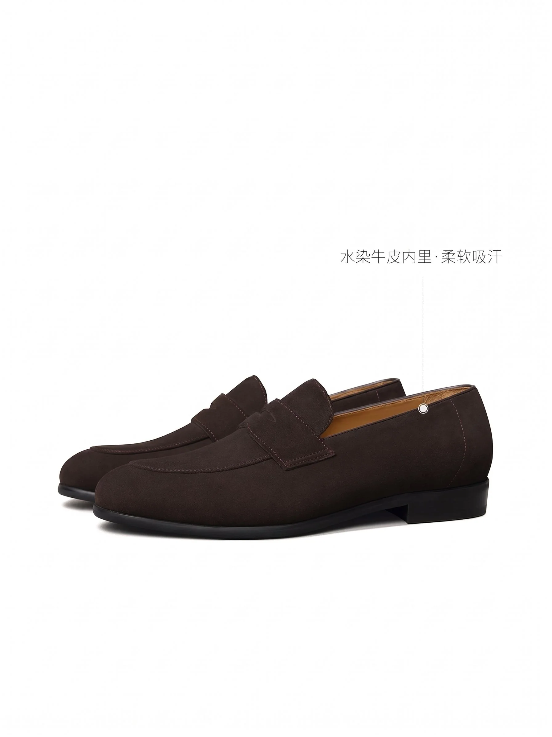 Suede Penny Loafers - Image 5