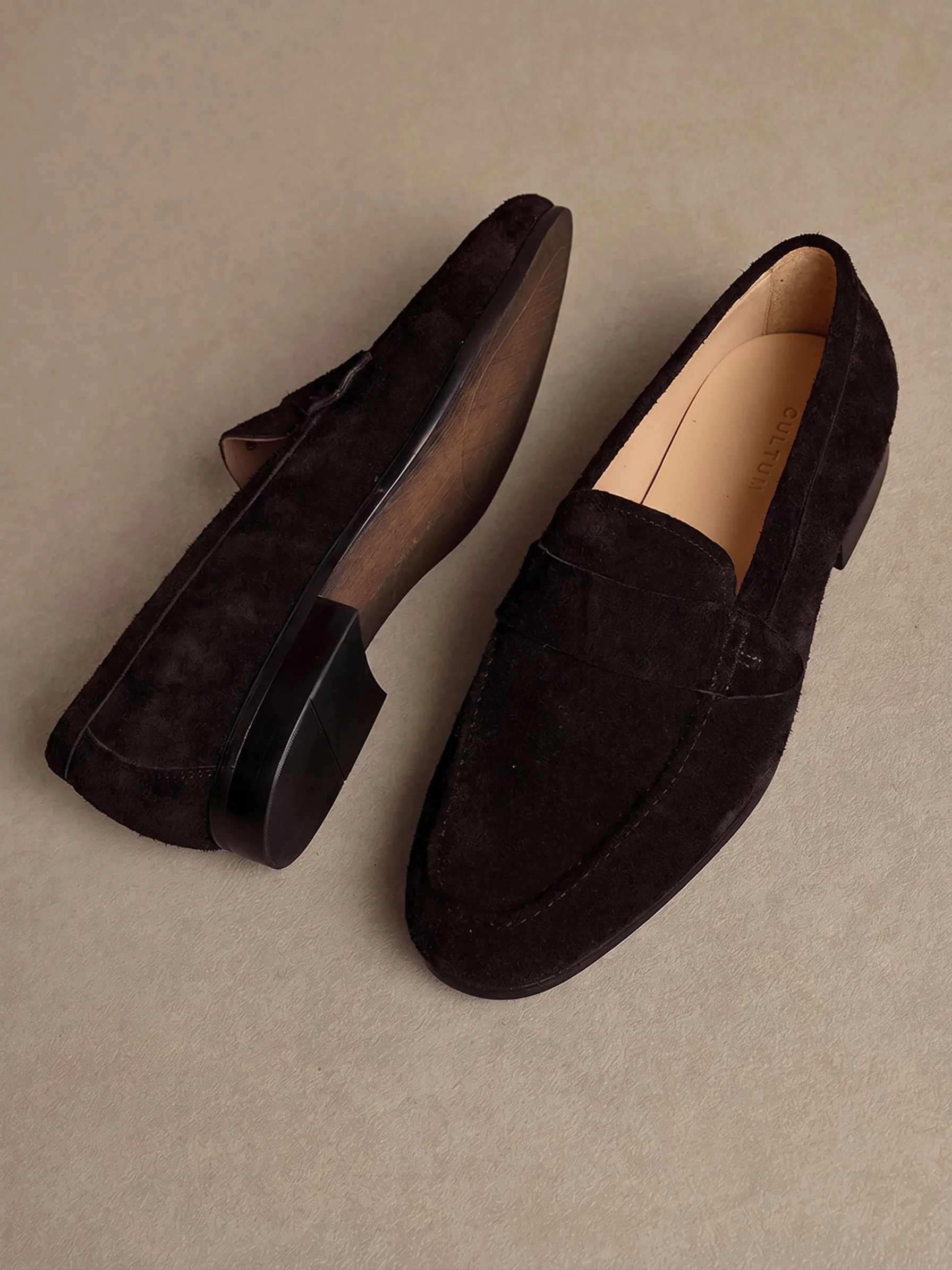 Suede Penny Loafers - Image 8