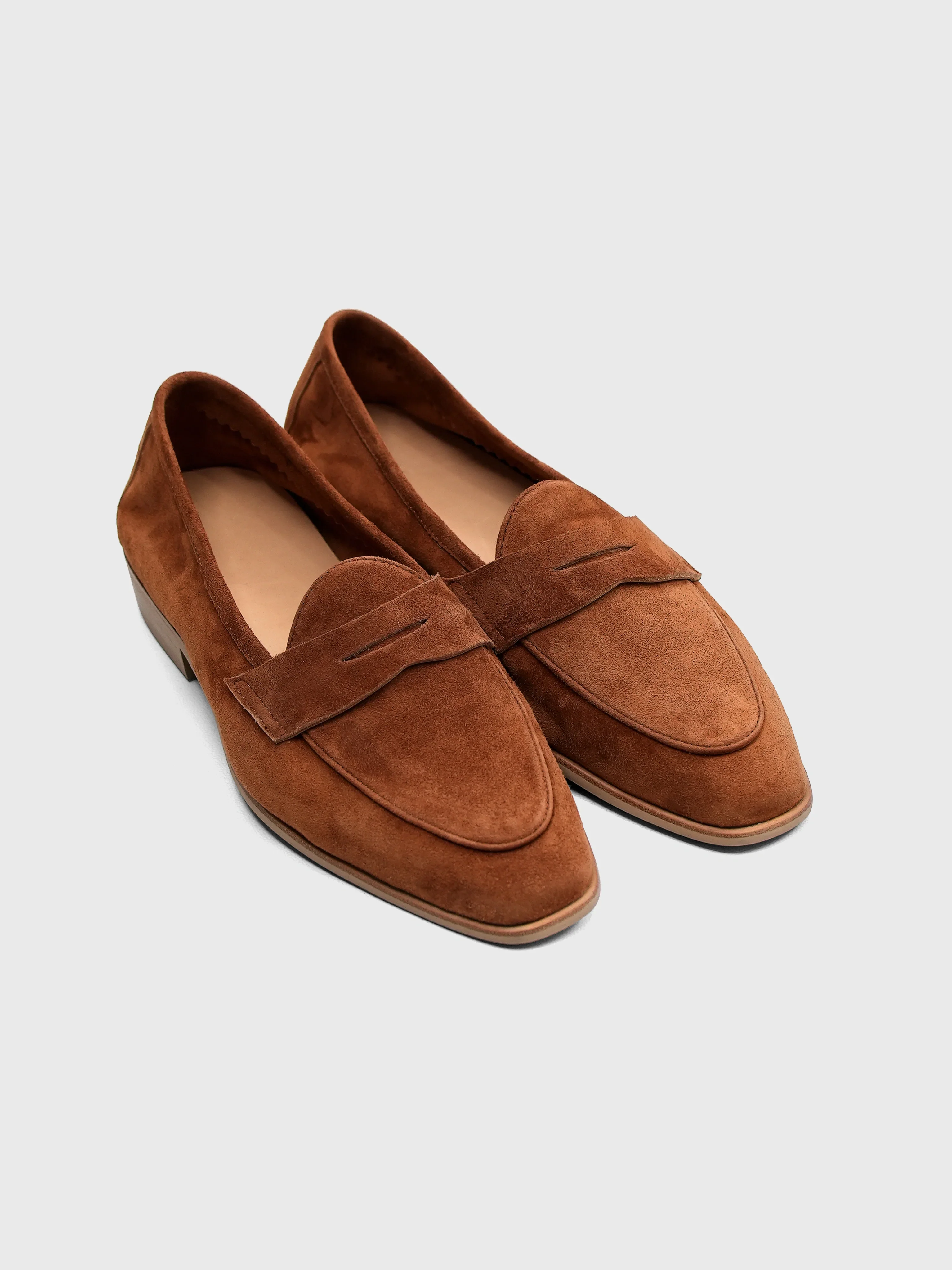 Suede Penny Loafers
