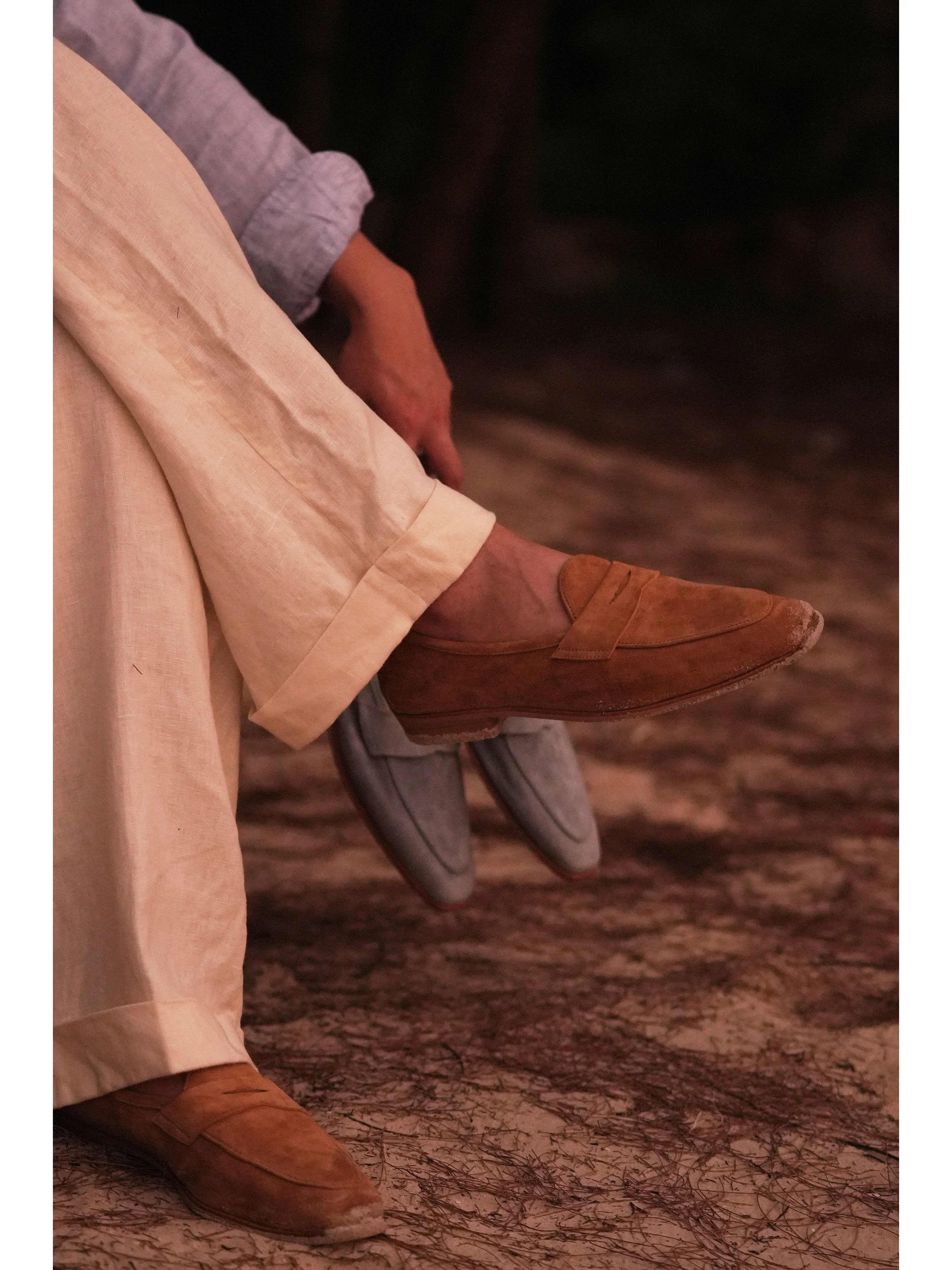 Suede Penny Loafers - Image 3