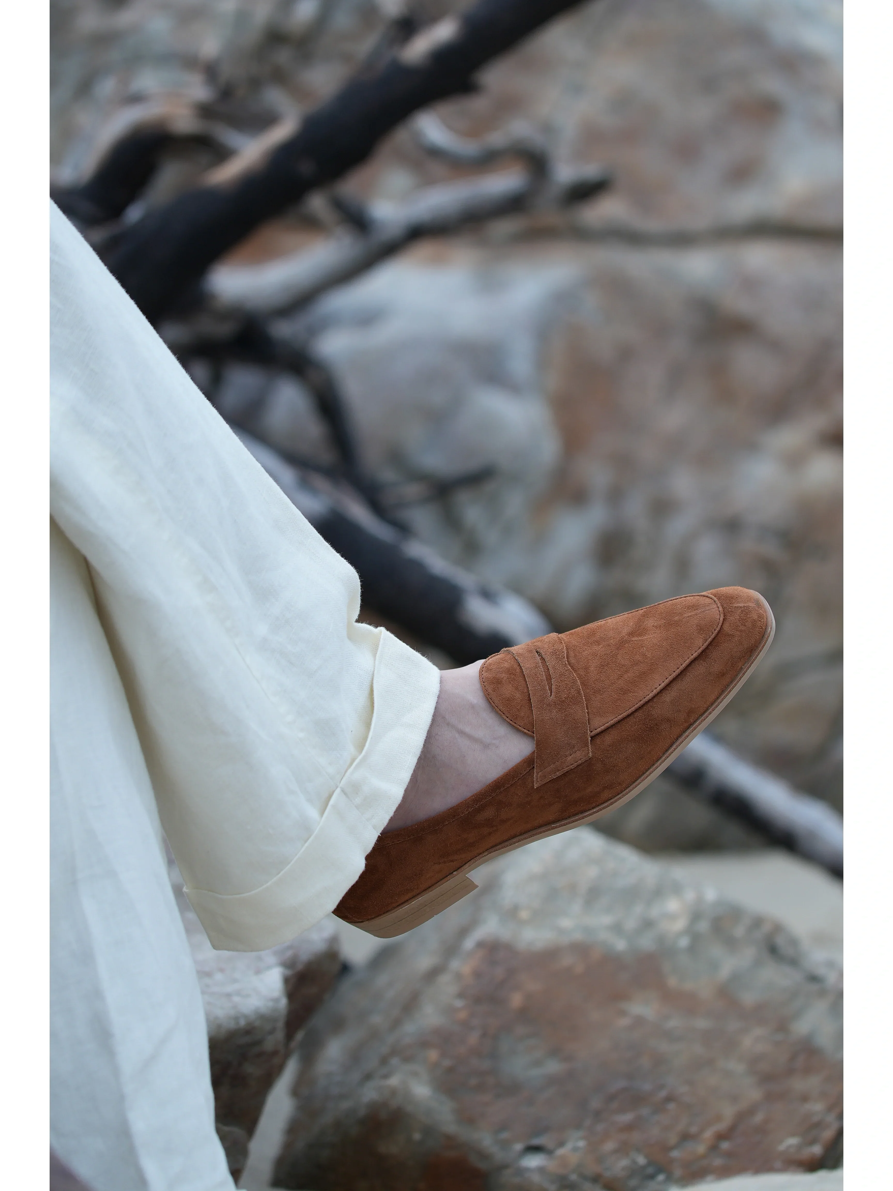 Suede Penny Loafers - Image 5