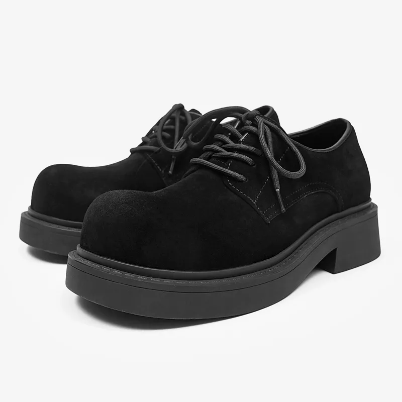 Suede Platform Derby - Image 4