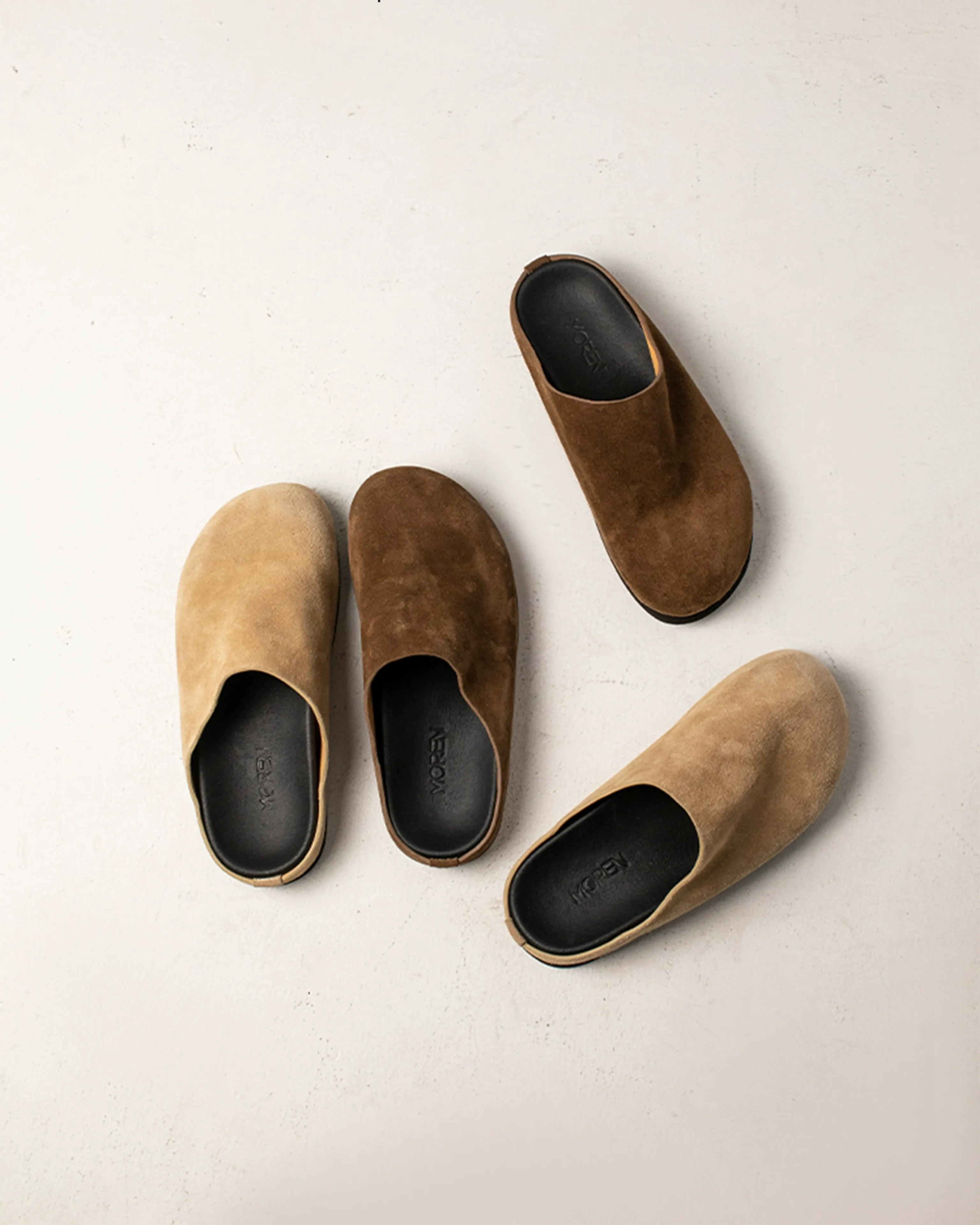 Suede Round-Toe Backless Mules - Image 2