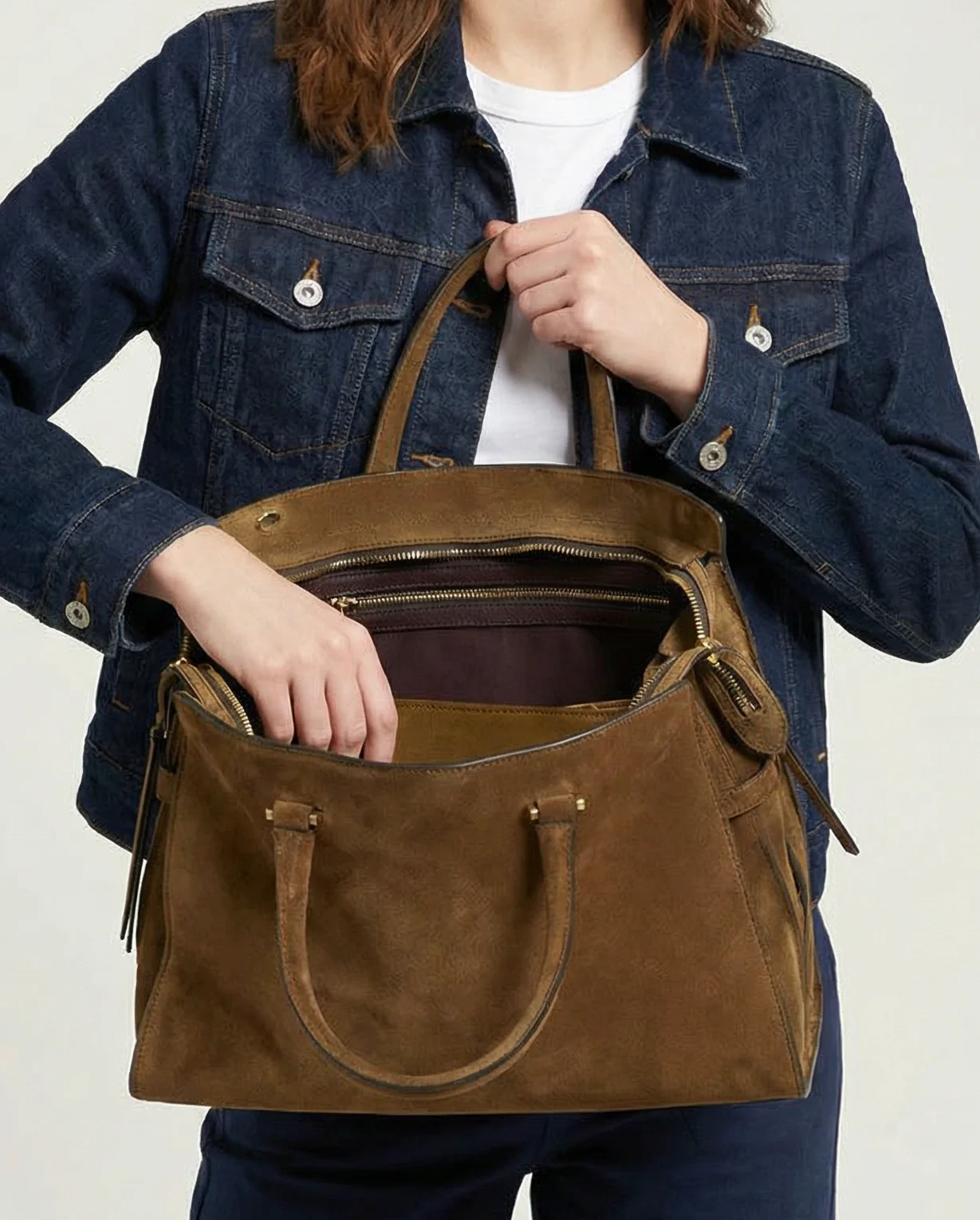 Suede Satchel Set - Image 2