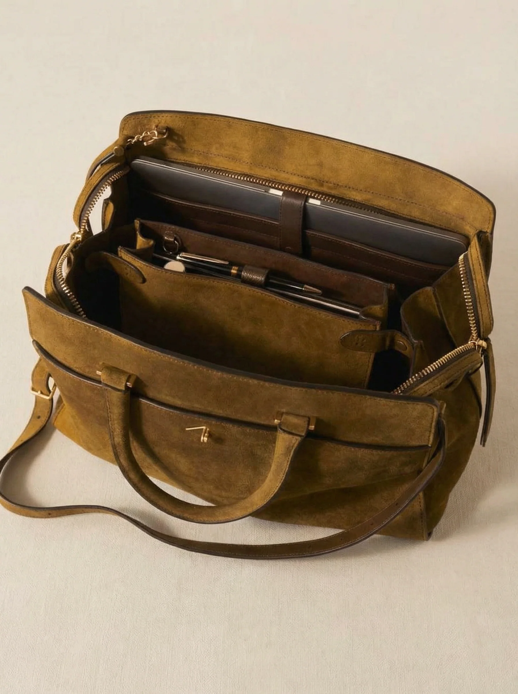 Suede Satchel Set - Image 4