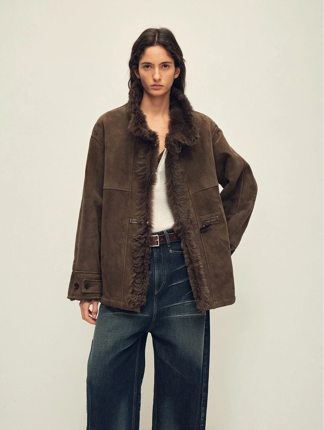 Suede Shearling Jacket - Image 7