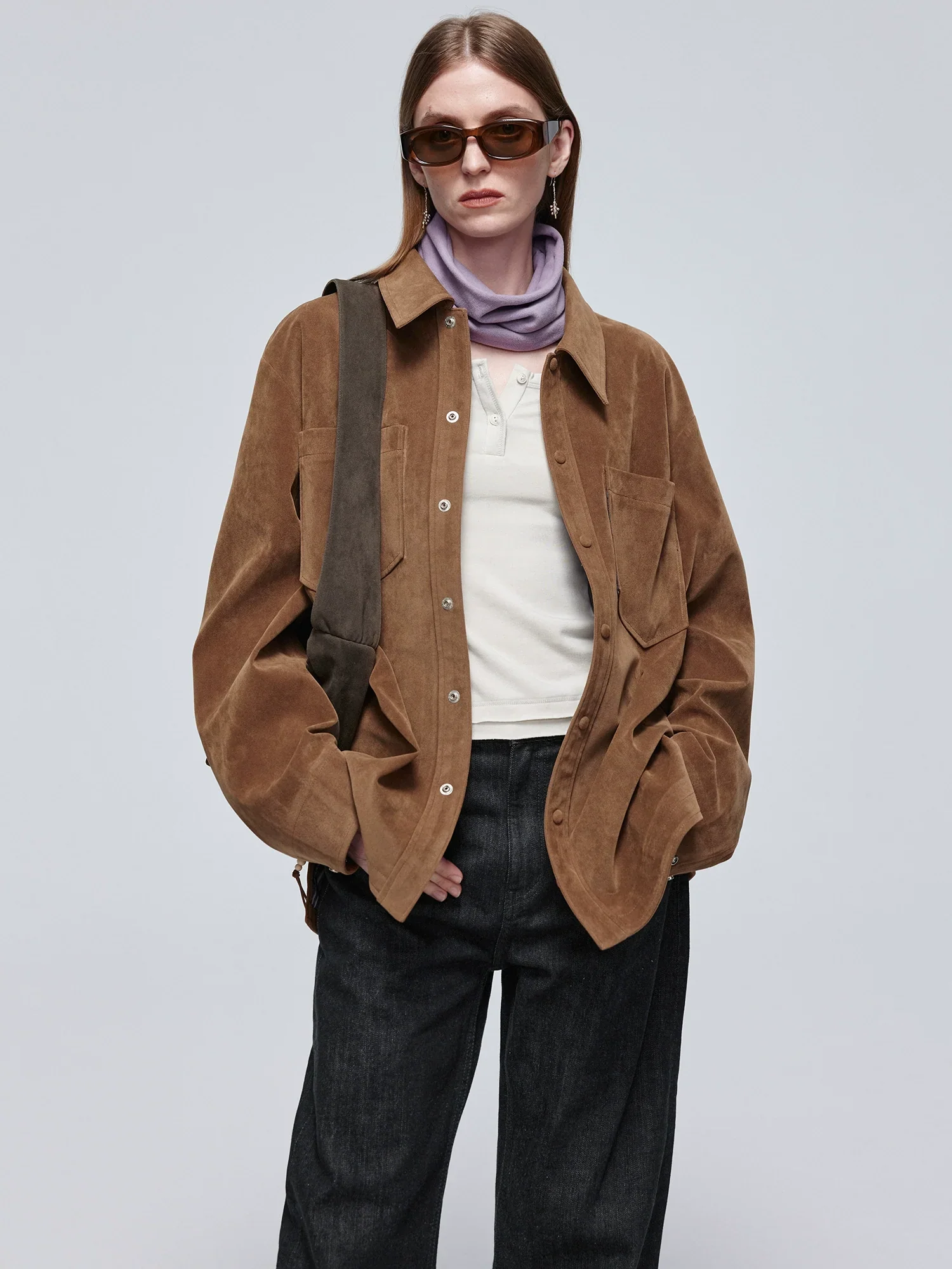 Suede Shirt Jacket - Image 2