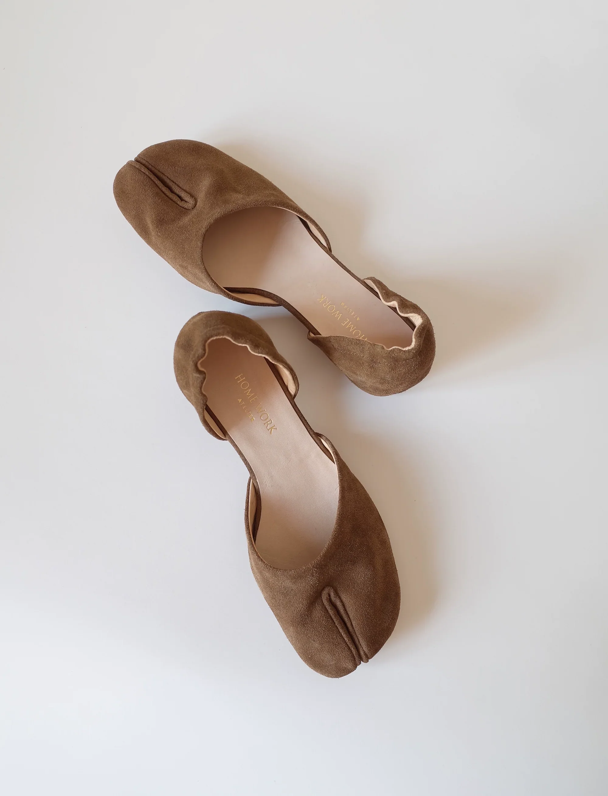 Suede Split-Toe Flats - Image 2