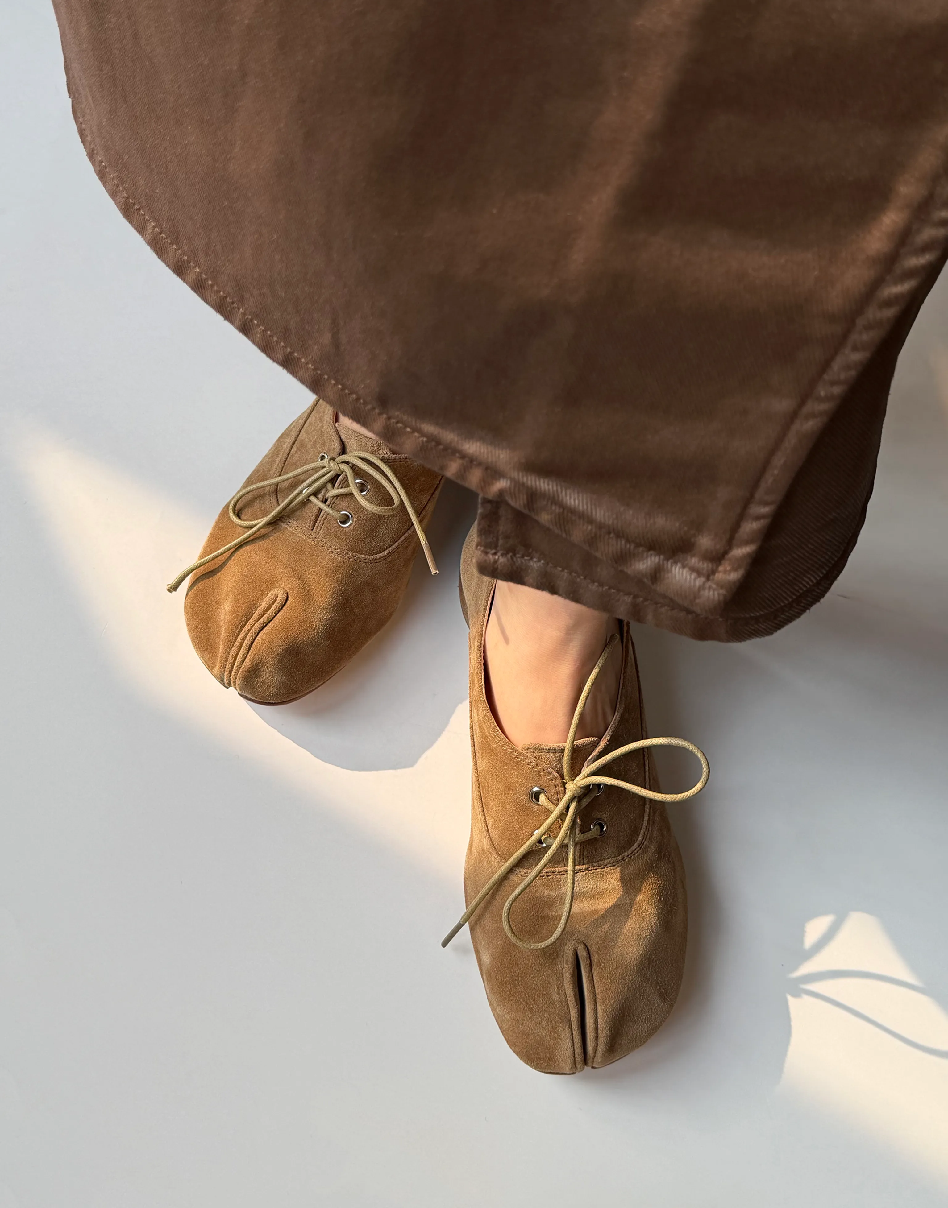 Suede Split-Toe Oxfords - Image 5