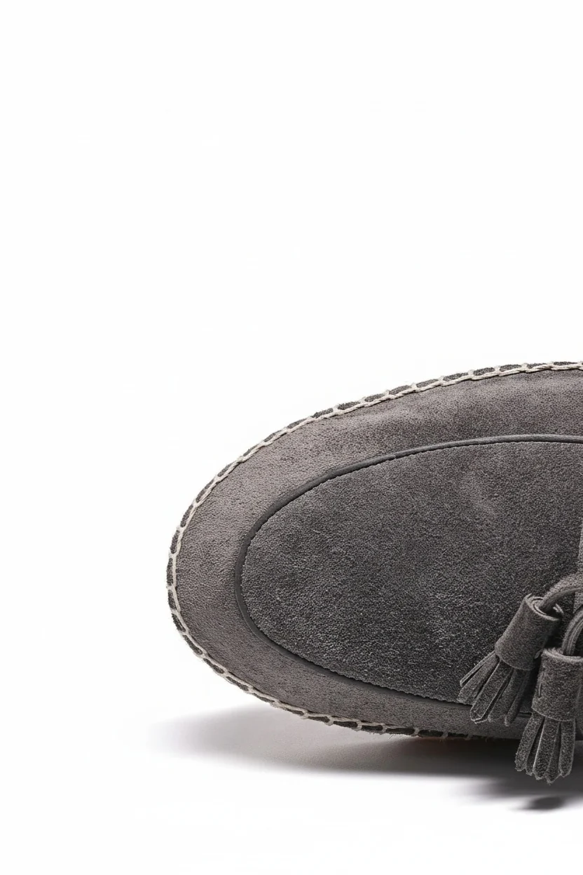 Suede Tassel Espadrille Loafers - Image 9