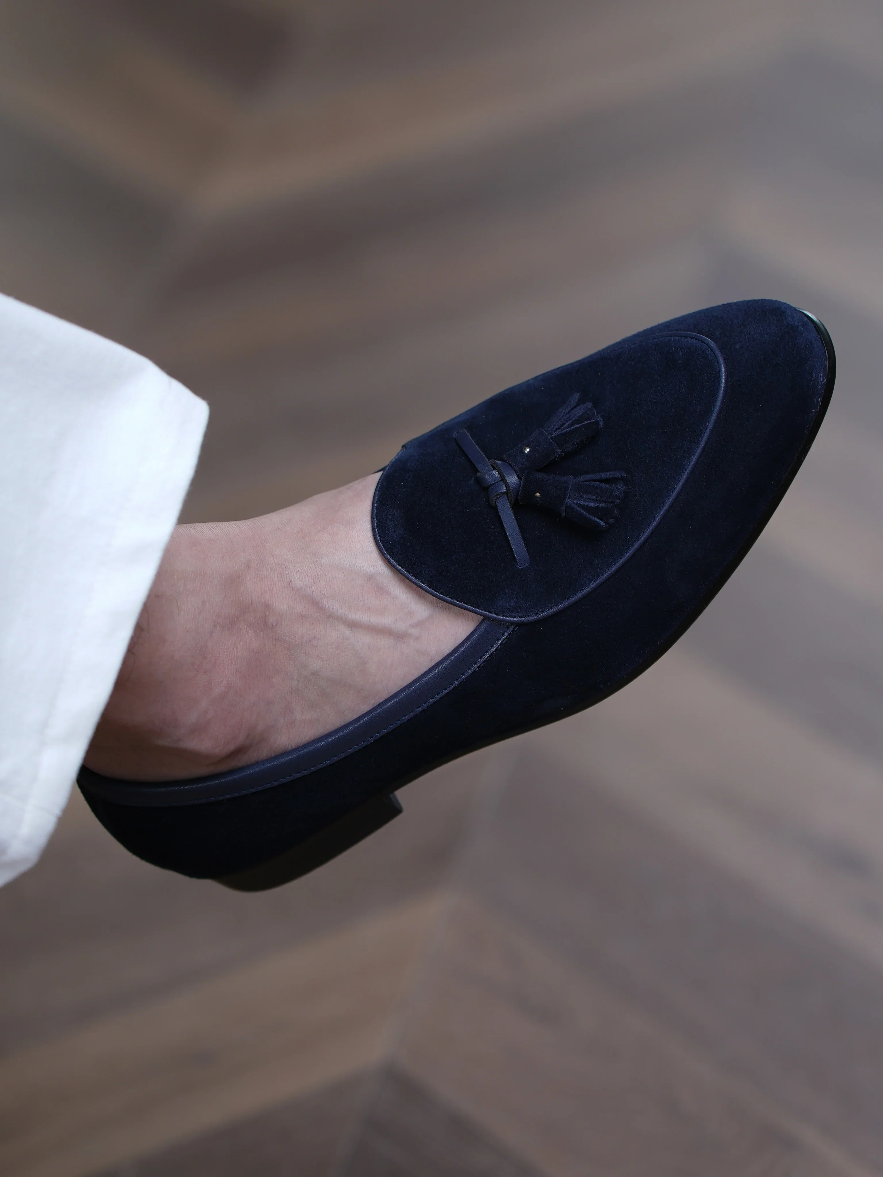 Suede Tassel Loafers - Image 6