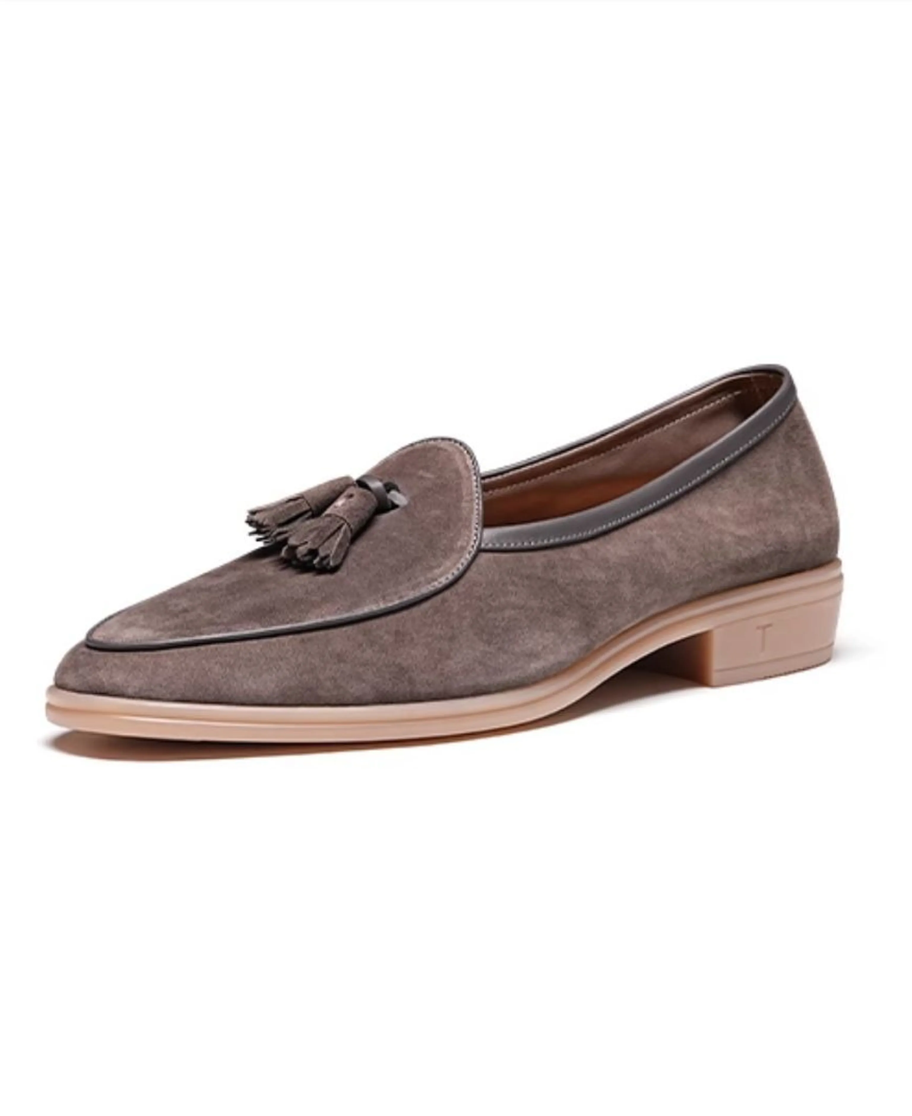 Suede Tassel Loafers - Image 4