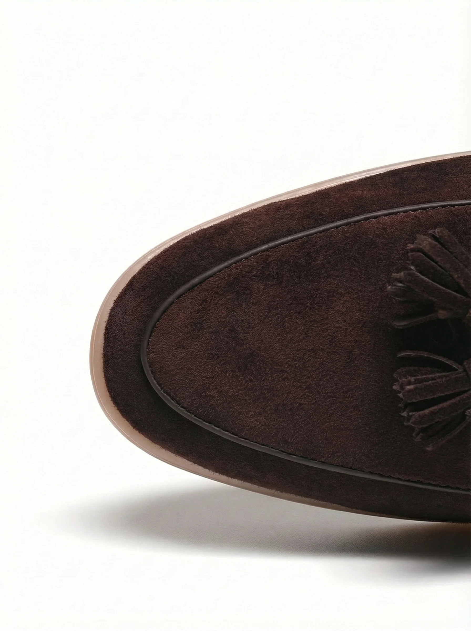 Suede Tassel Loafers - Image 9