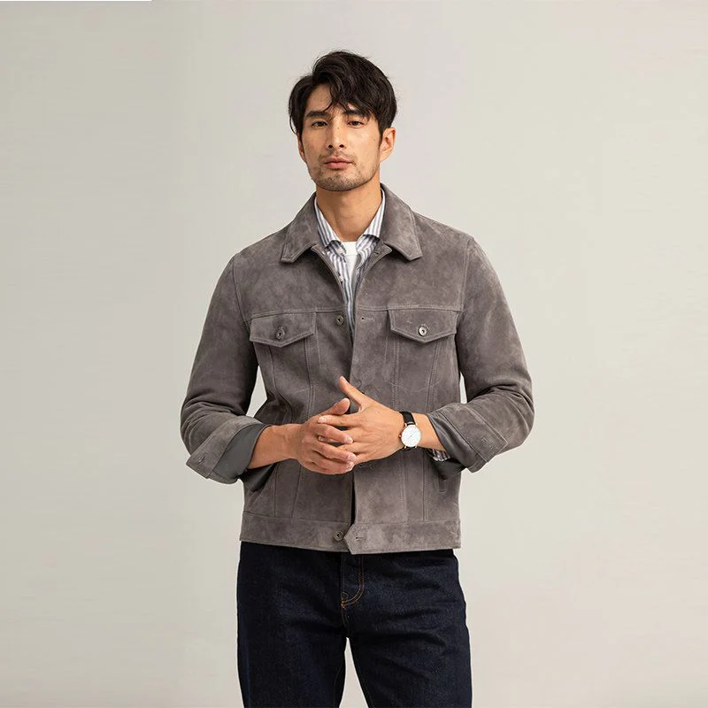Suede Trucker Jacket - Image 2