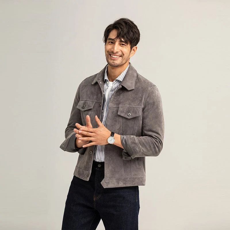 Suede Trucker Jacket - Image 4