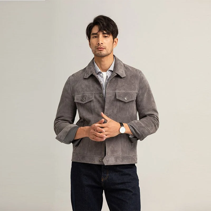 Suede Trucker Jacket - Image 5