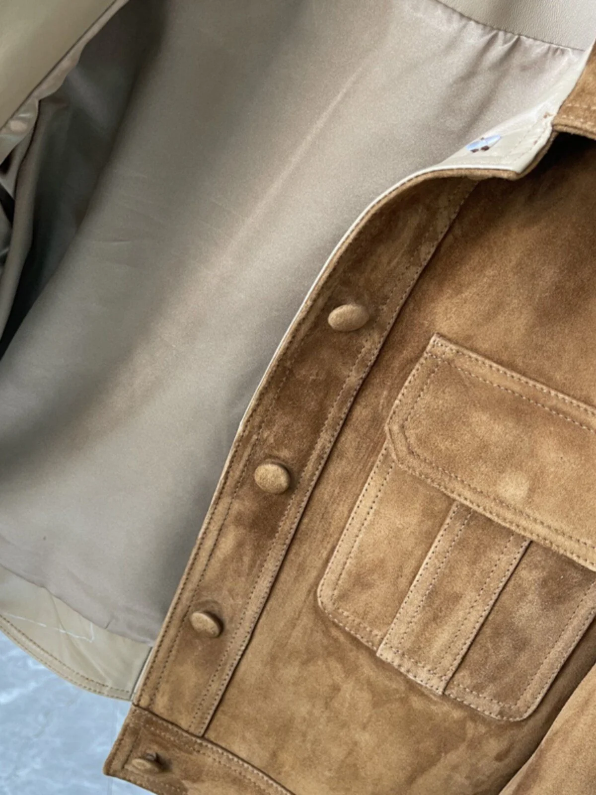 Suede Utility Jacket - Image 5