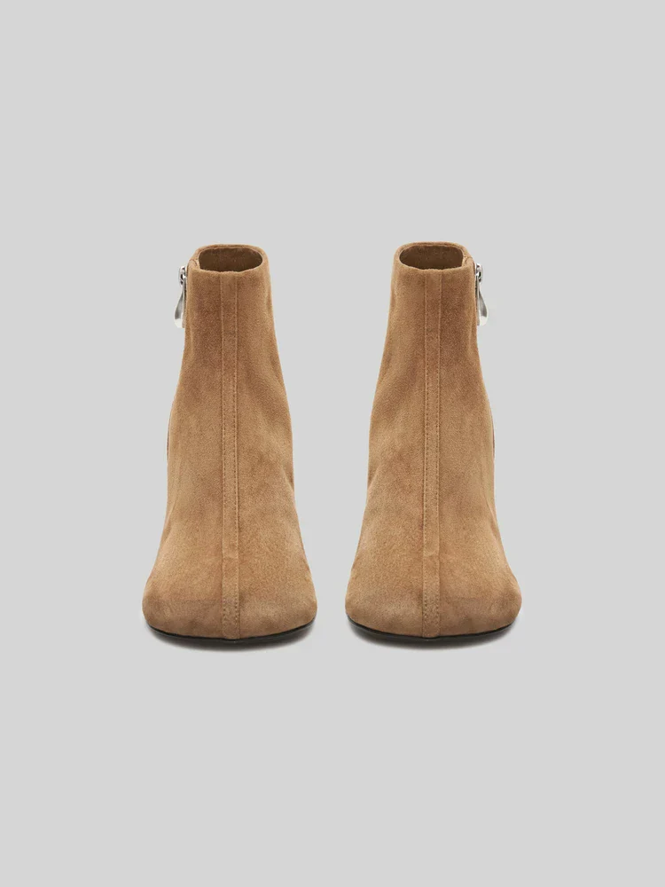 Suede Zip Ankle Boot - Image 2