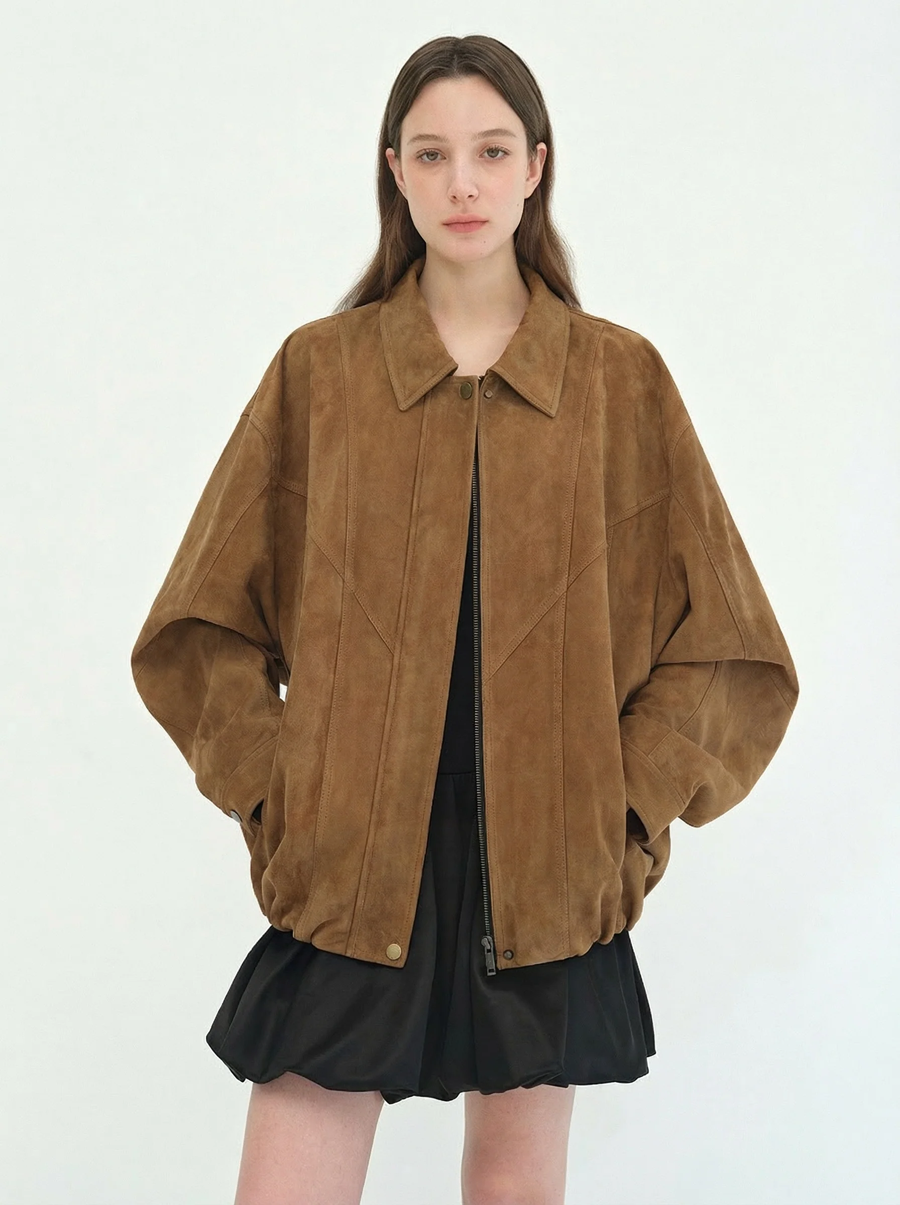 Suede Zip Jacket - Image 4