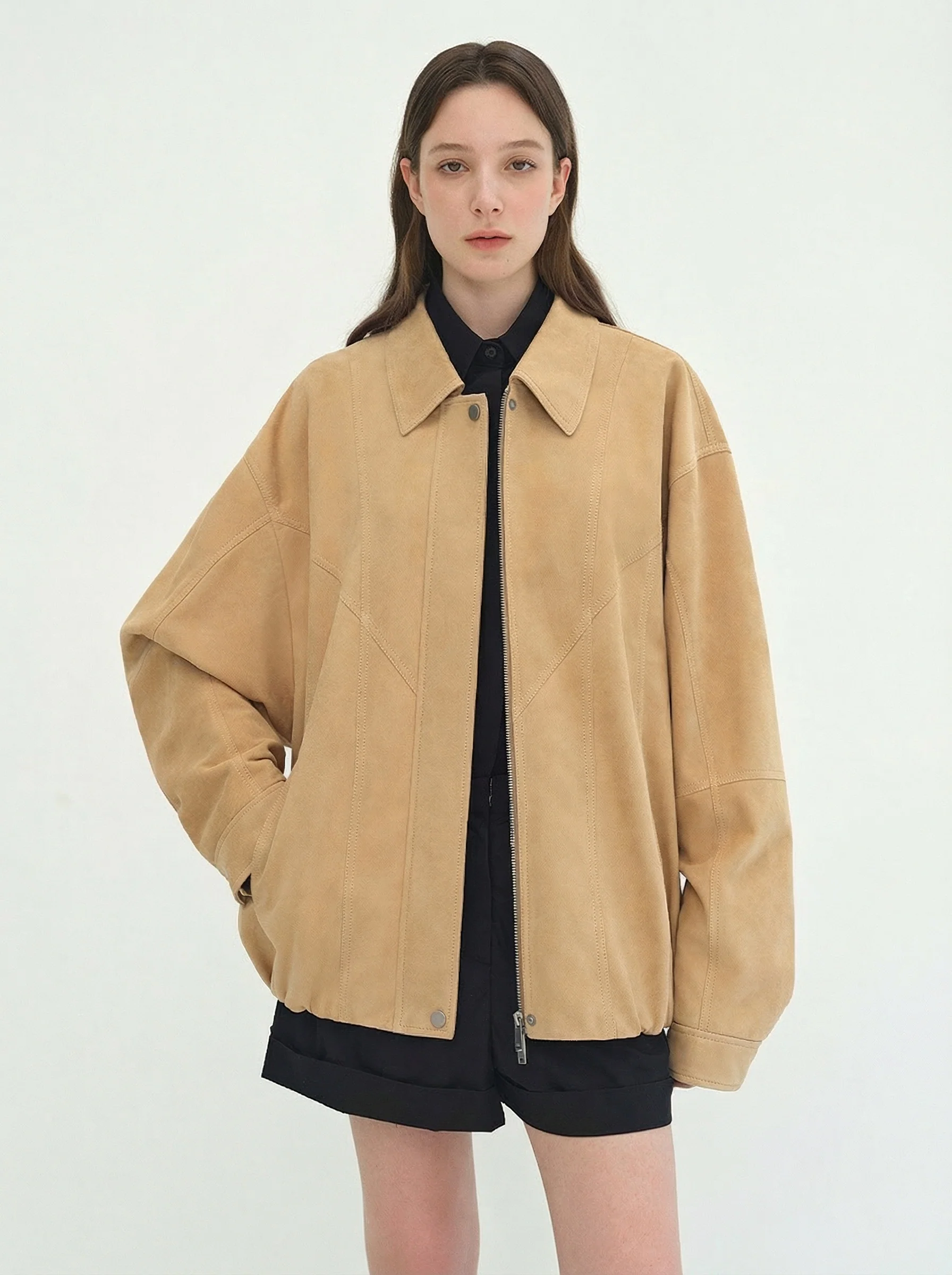 Suede Zip Jacket - Image 7