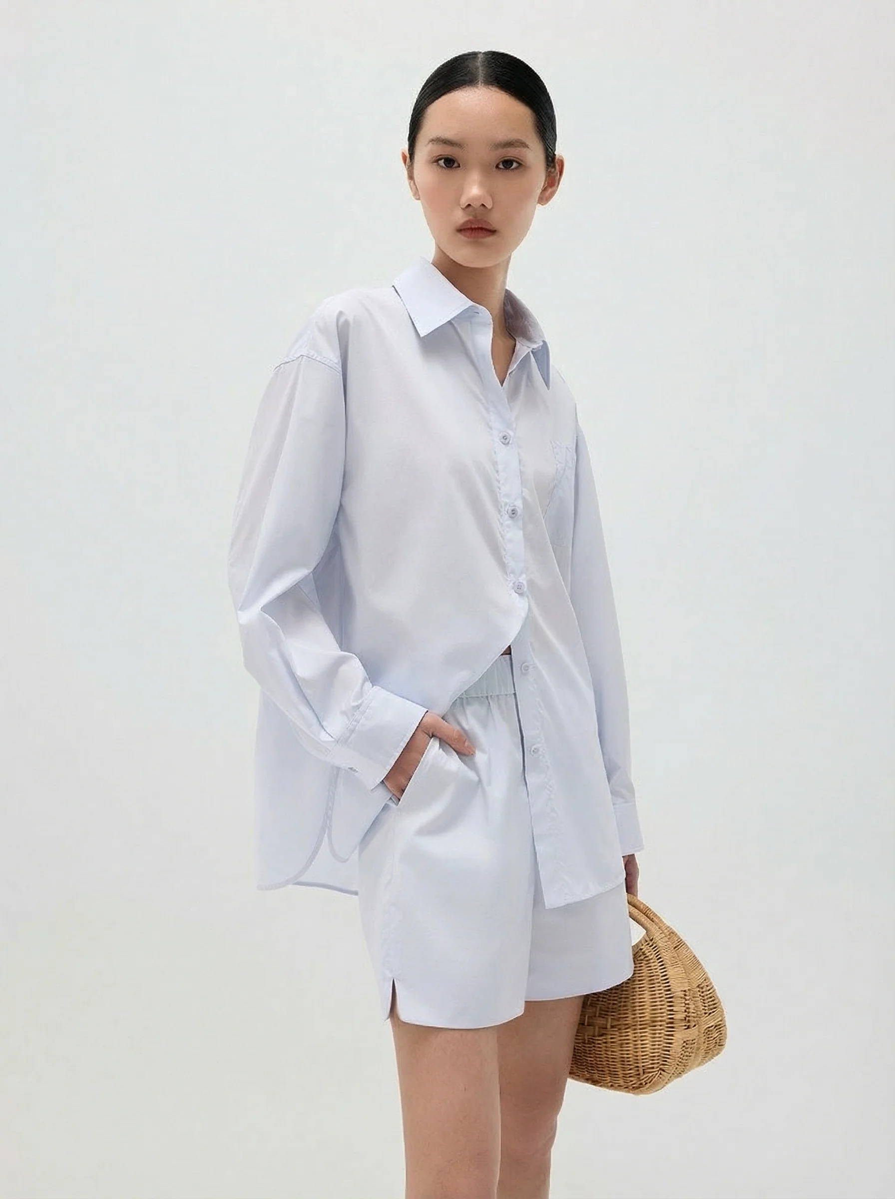 Summer Lyocell Cotton Shirt & Shorts Set - Image 2