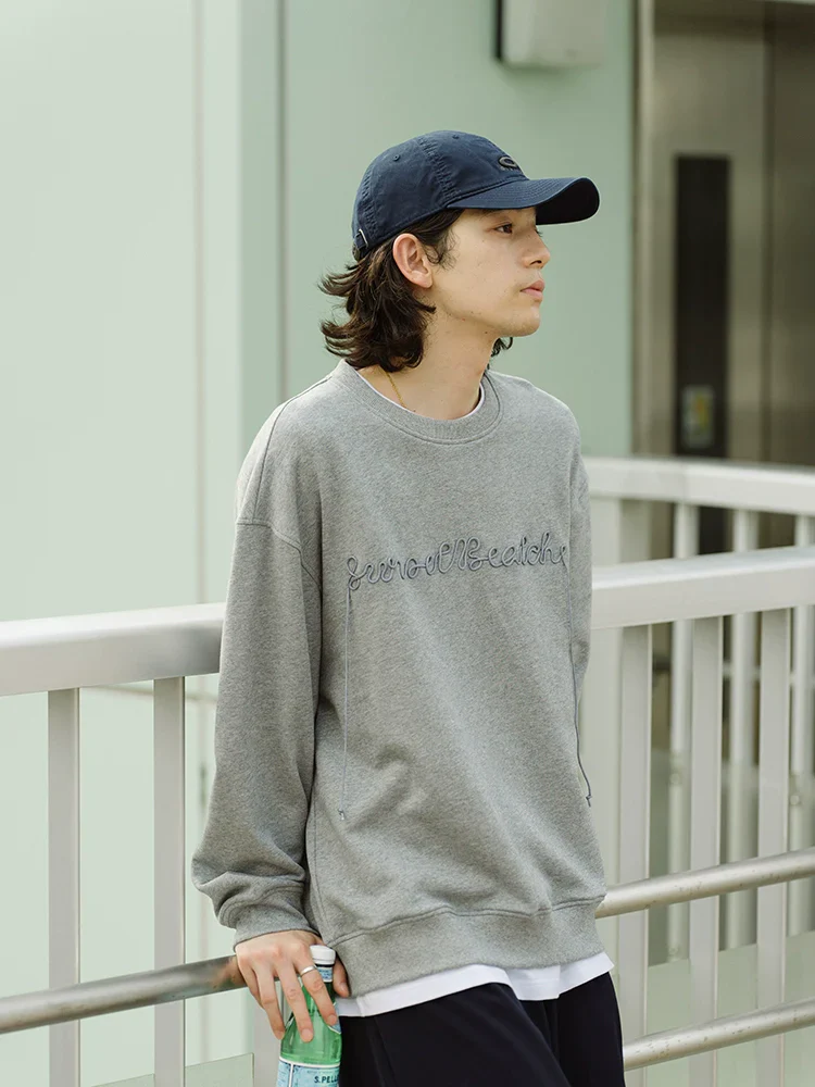 Sunset Beach Rope-Embroidered Crewneck Sweatshirt