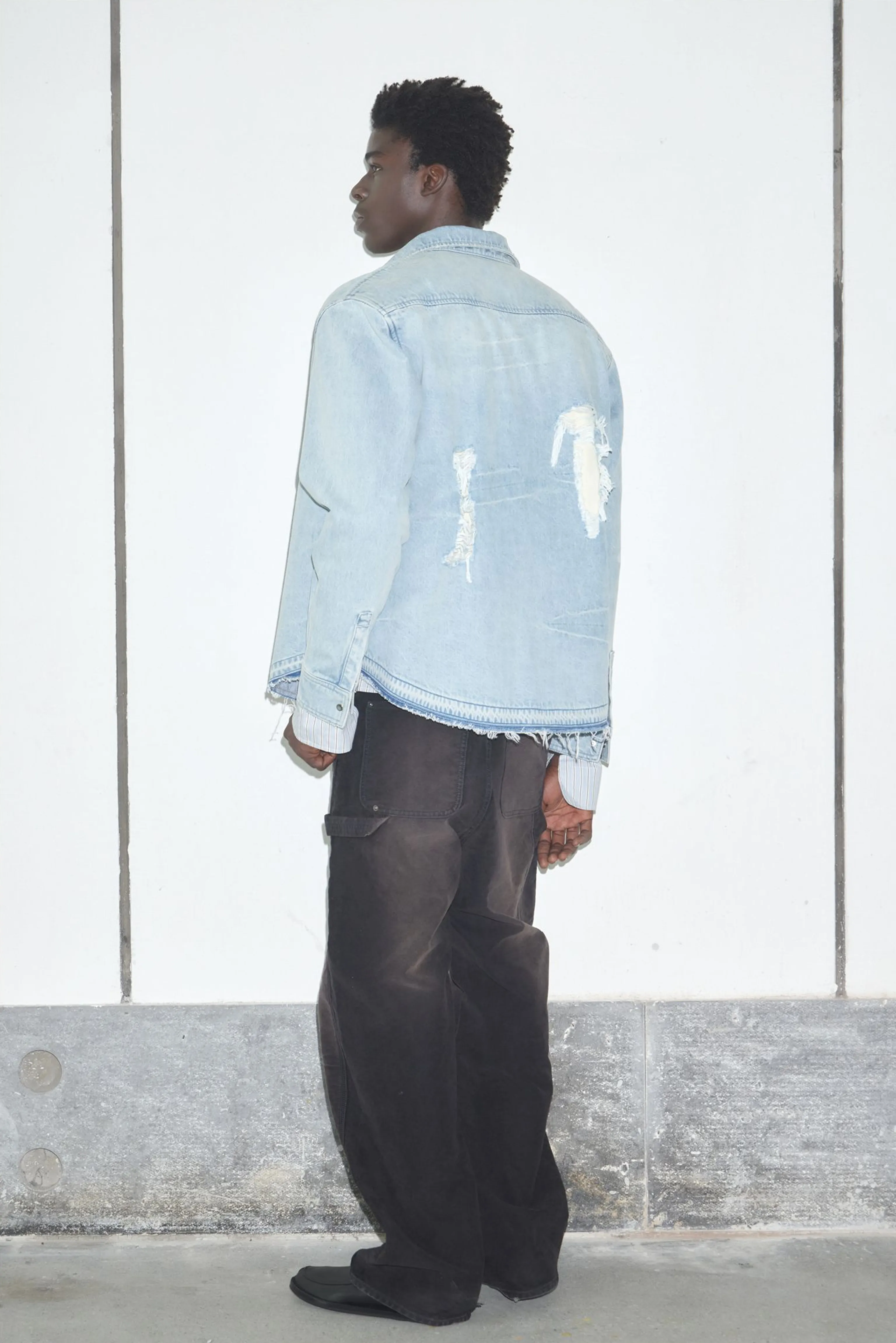 Sunset Black Washed Moleskin Carpenter Pants - Image 2