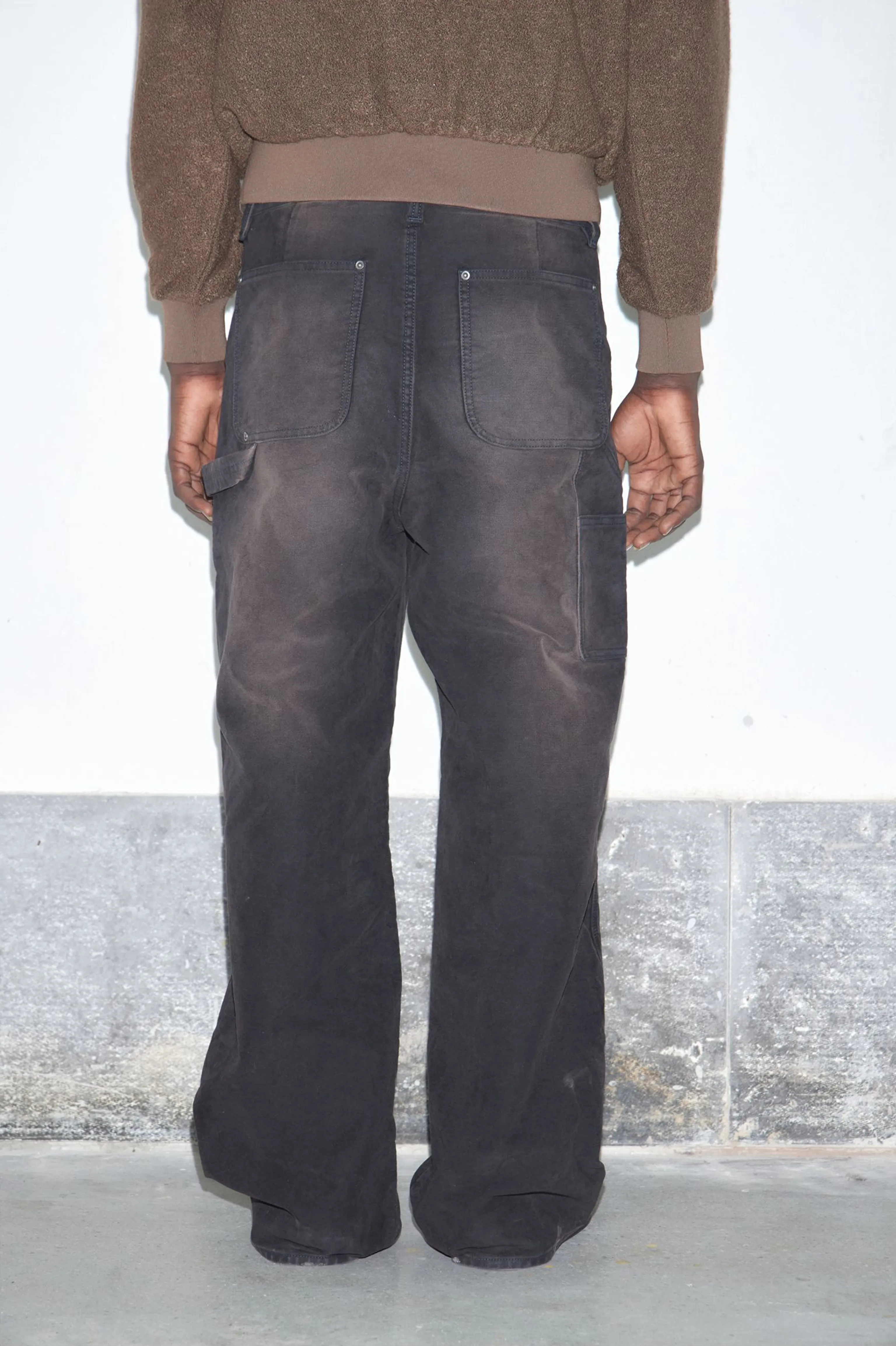 Sunset Black Washed Moleskin Carpenter Pants - Image 5