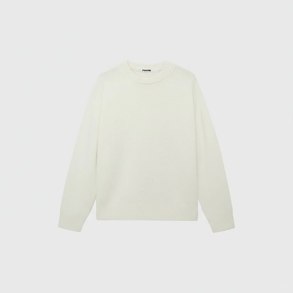 Superfine Merino-Cashmere Crewneck Sweater - Image 6