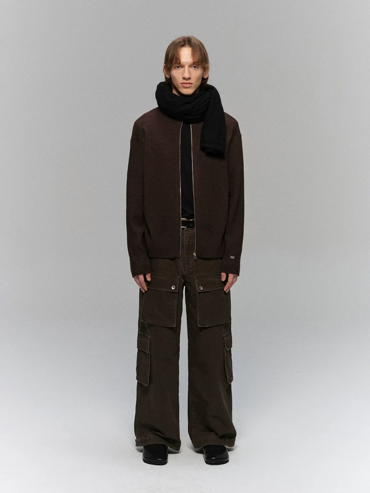 Superfine Merino Crew Zip Cardigan - Image 5
