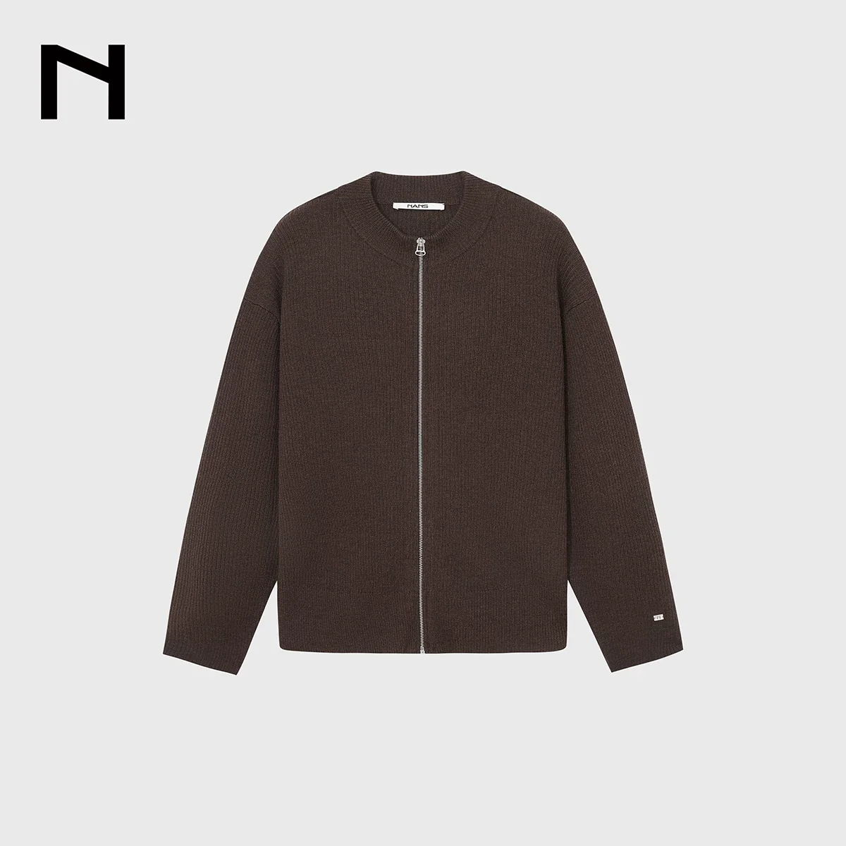 Superfine Merino Crew Zip Cardigan - Image 7