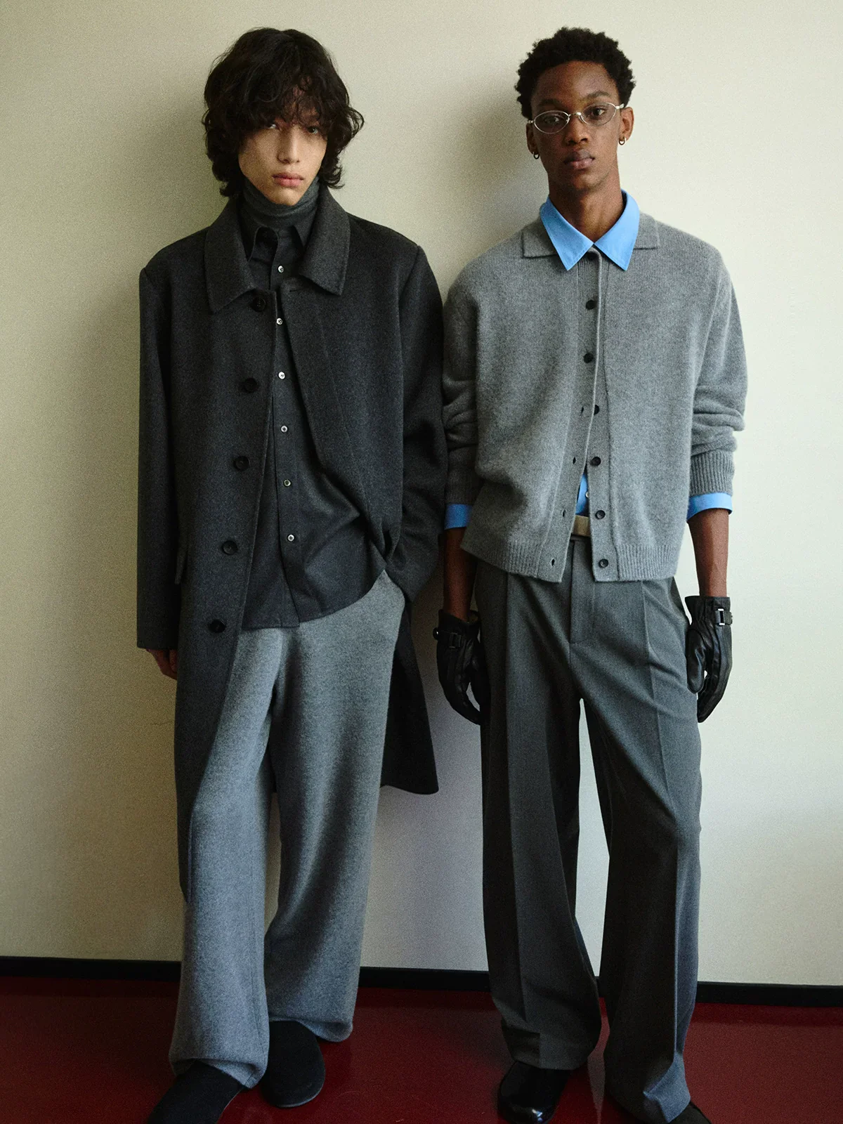 Superfine Wool-Cashmere Collared Cardigan - Image 3