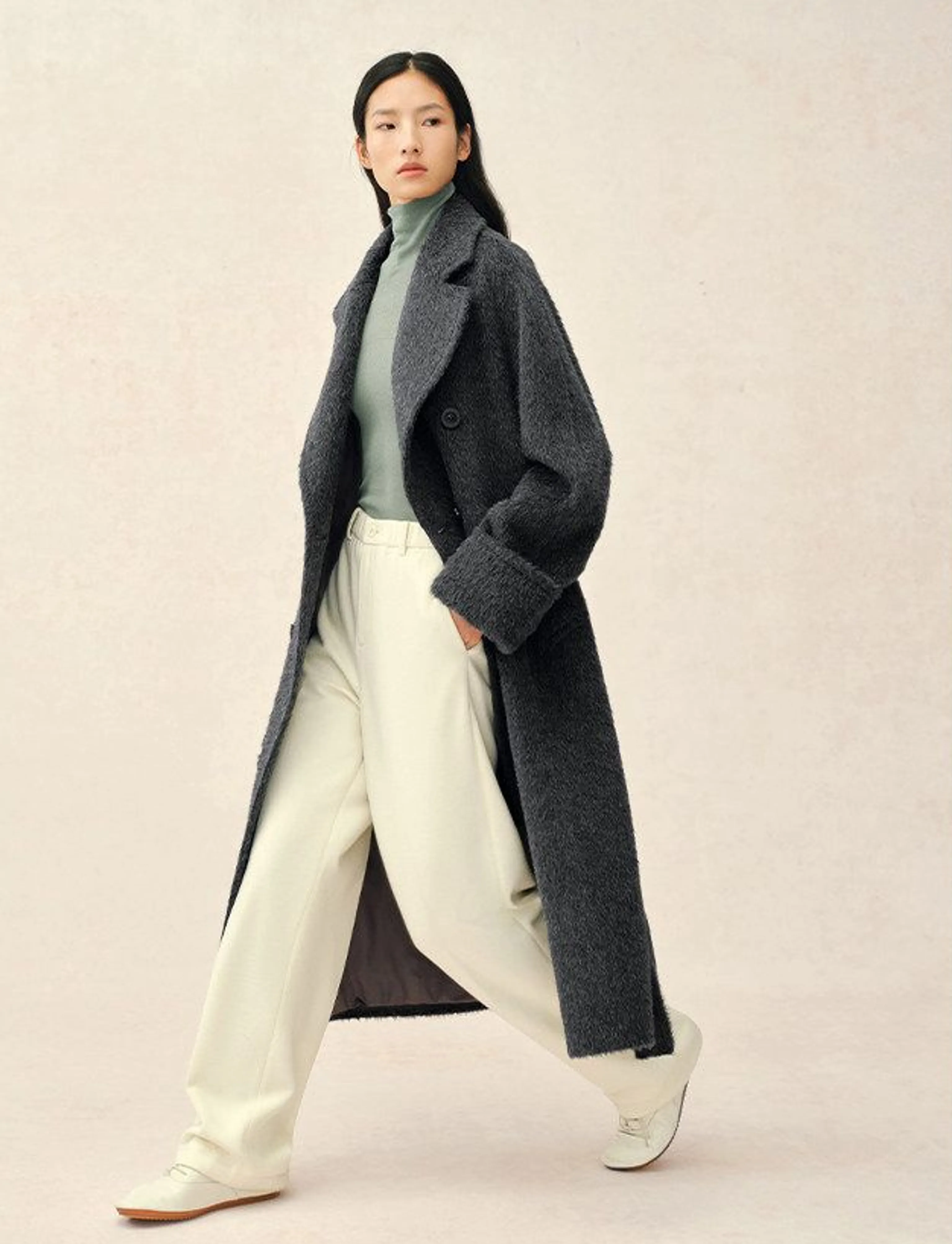 Suri Alpaca Belted Overcoat - Image 6