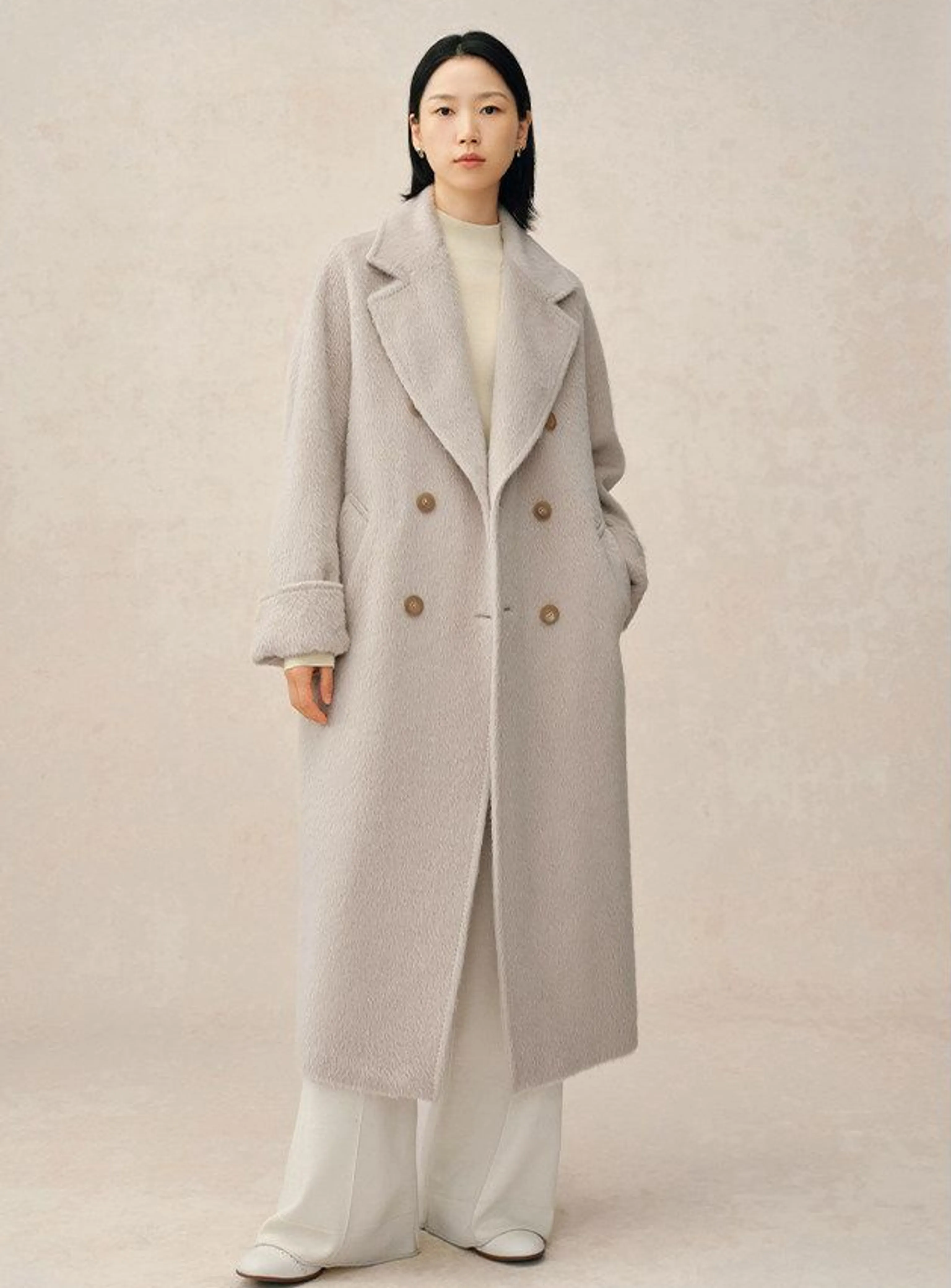 Suri Alpaca Belted Overcoat - Image 8
