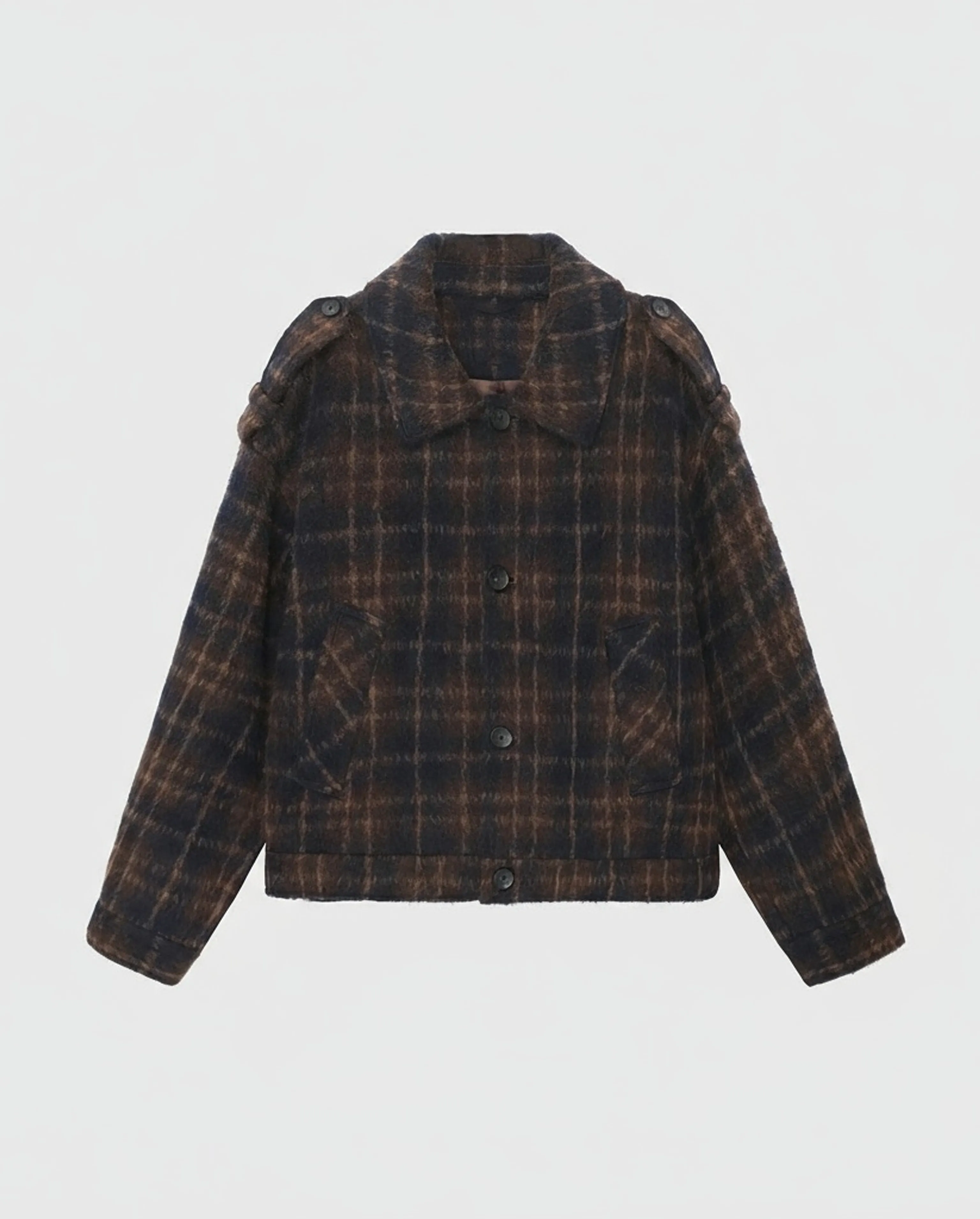 Suri Alpaca Blend Epaulette Jacket - Image 6
