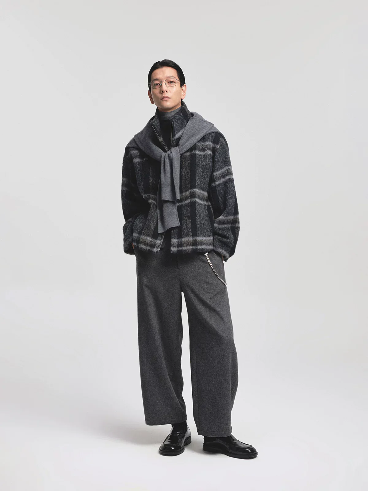 Suri Alpaca-Blend Stand-Collar Zip Jacket - Image 5