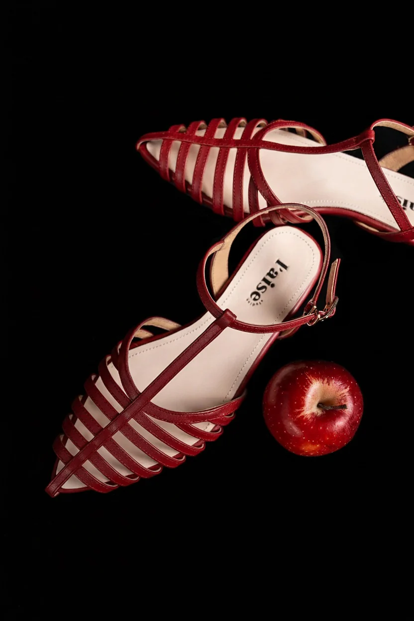 T-Strap Cage Sandals - Image 4