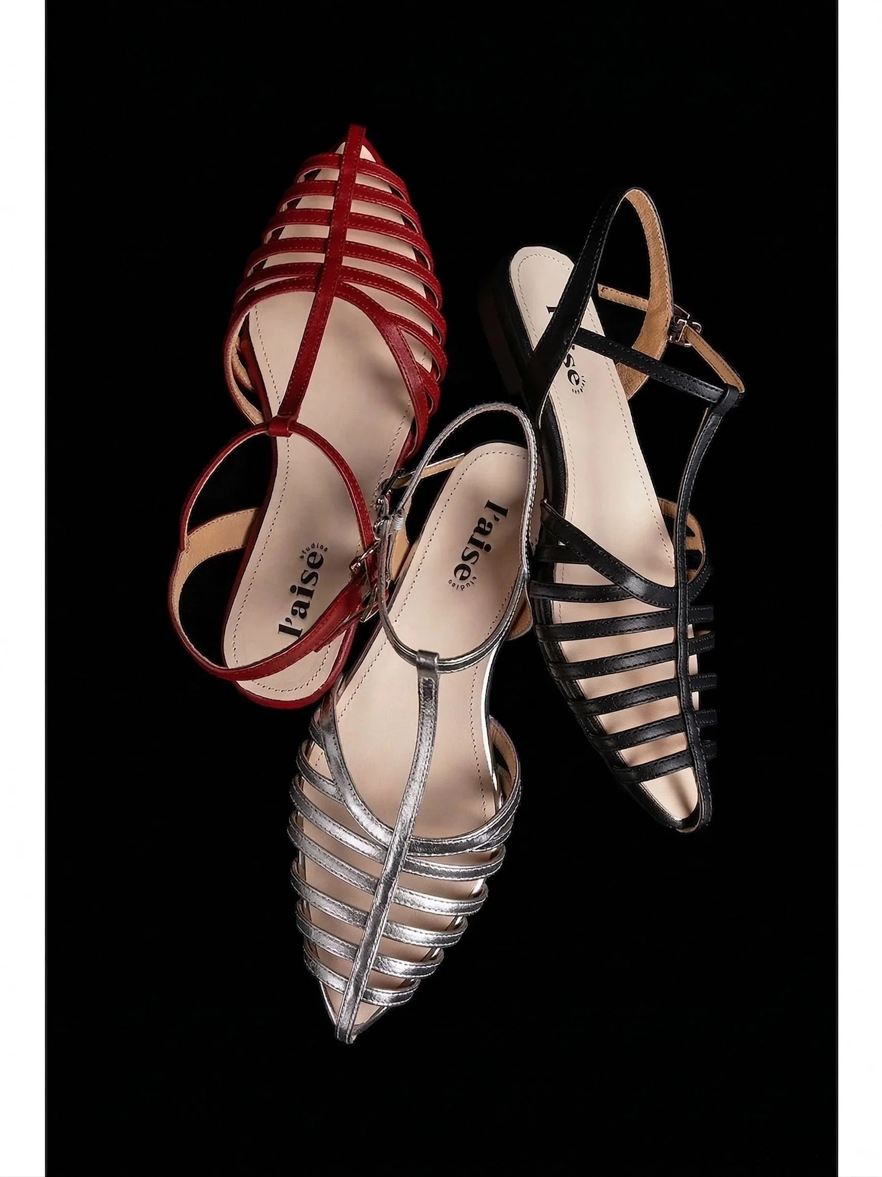 T-Strap Cage Sandals - Image 6