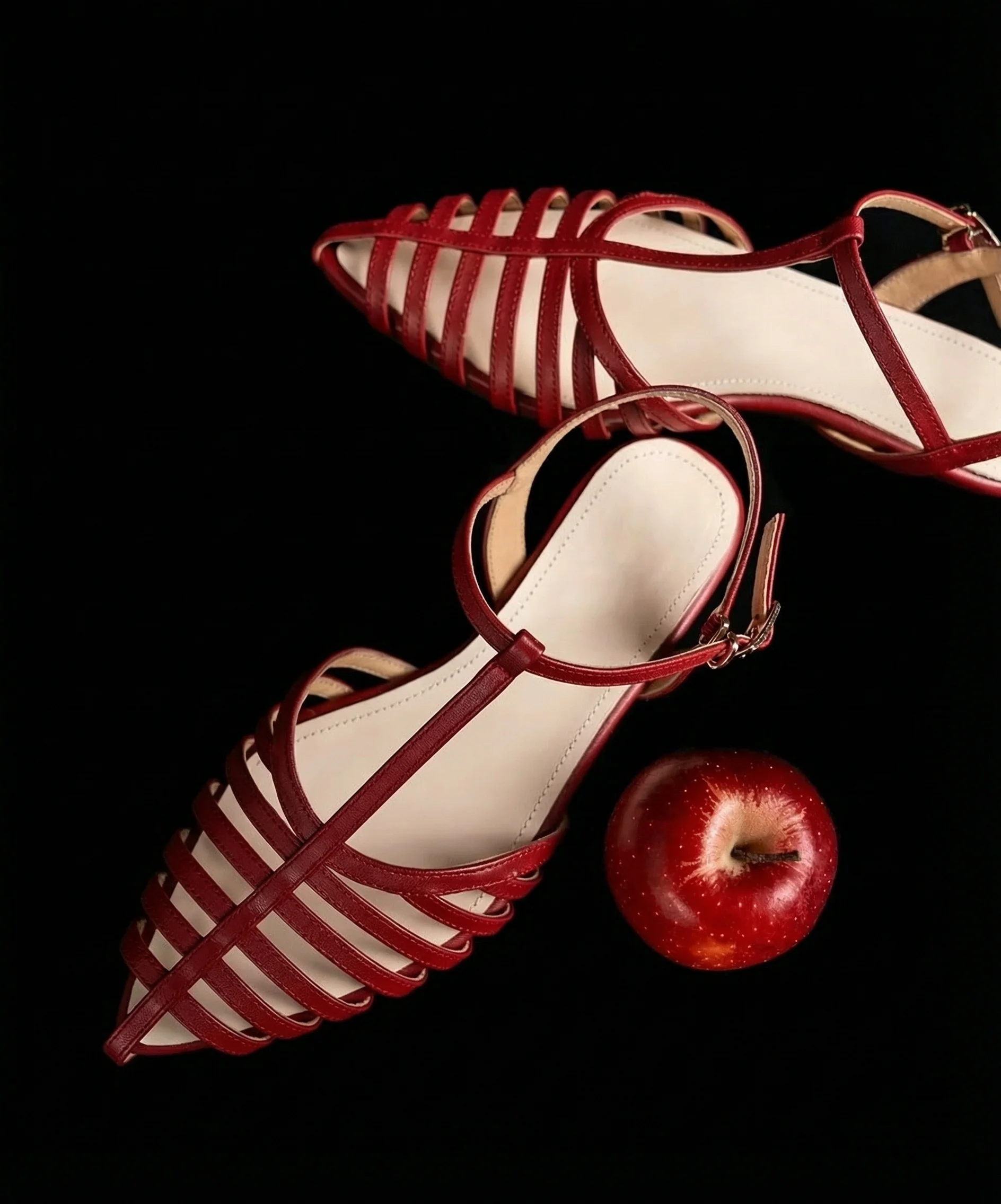 T-Strap Cage Sandals - Image 7