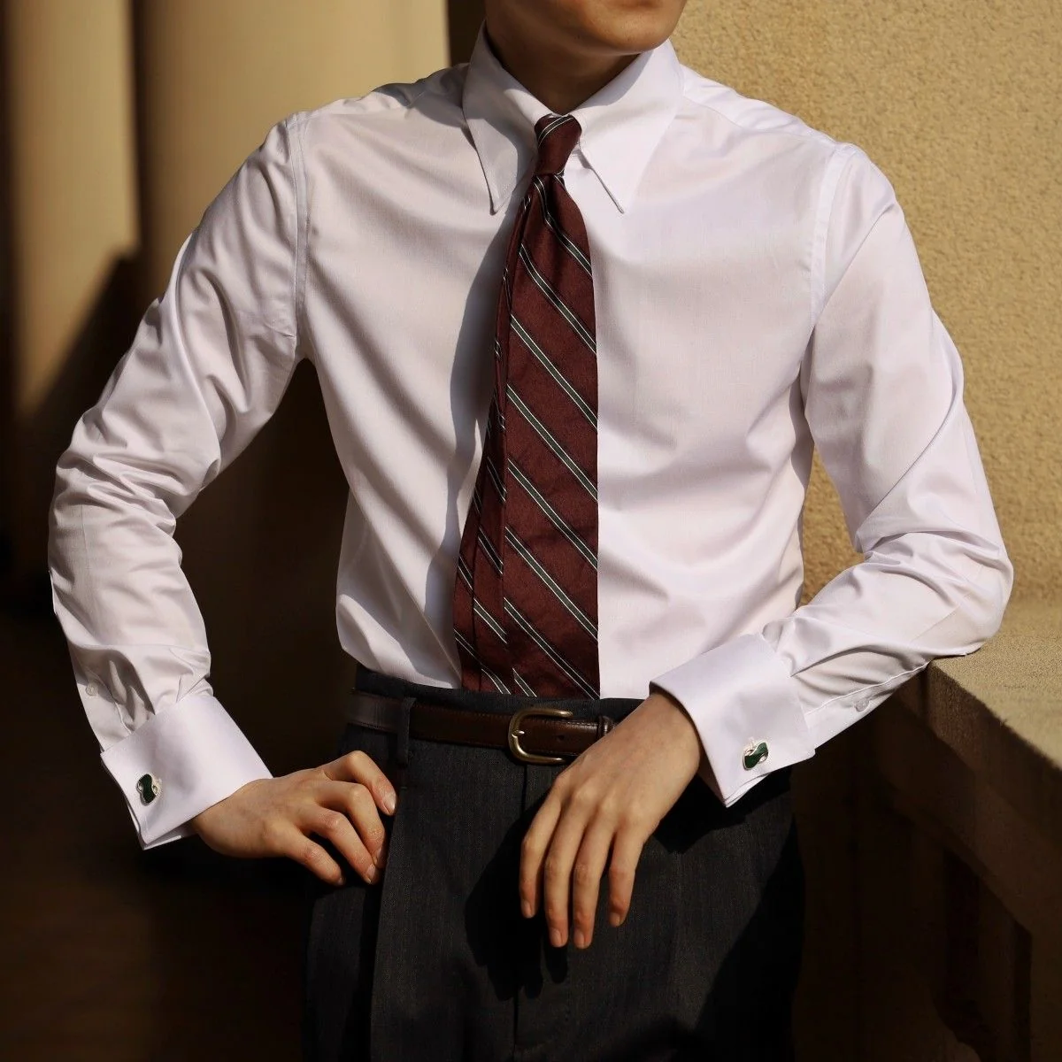 Tab-Collar Dress Shirt