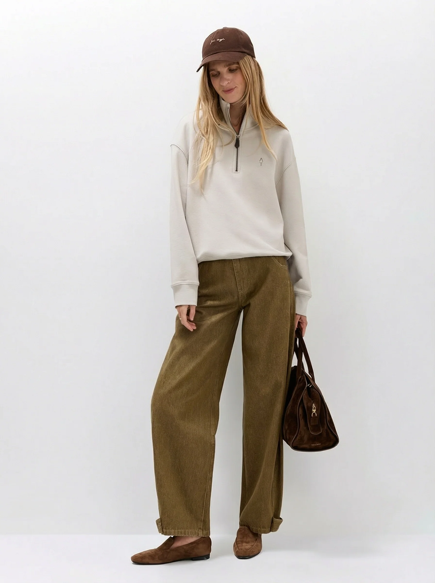 Tab-Hem Twill Pants - Image 3