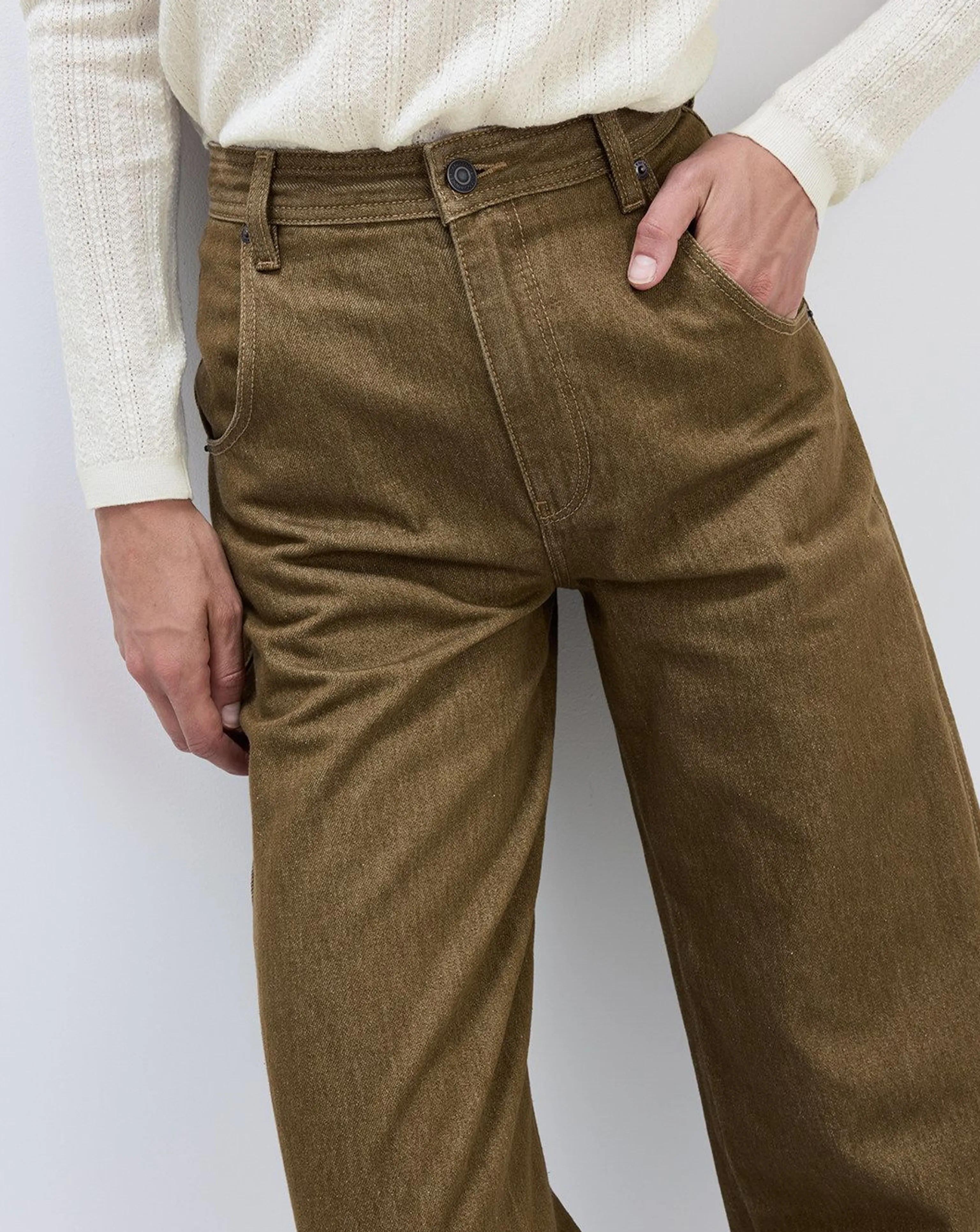 Tab-Hem Twill Pants - Image 7
