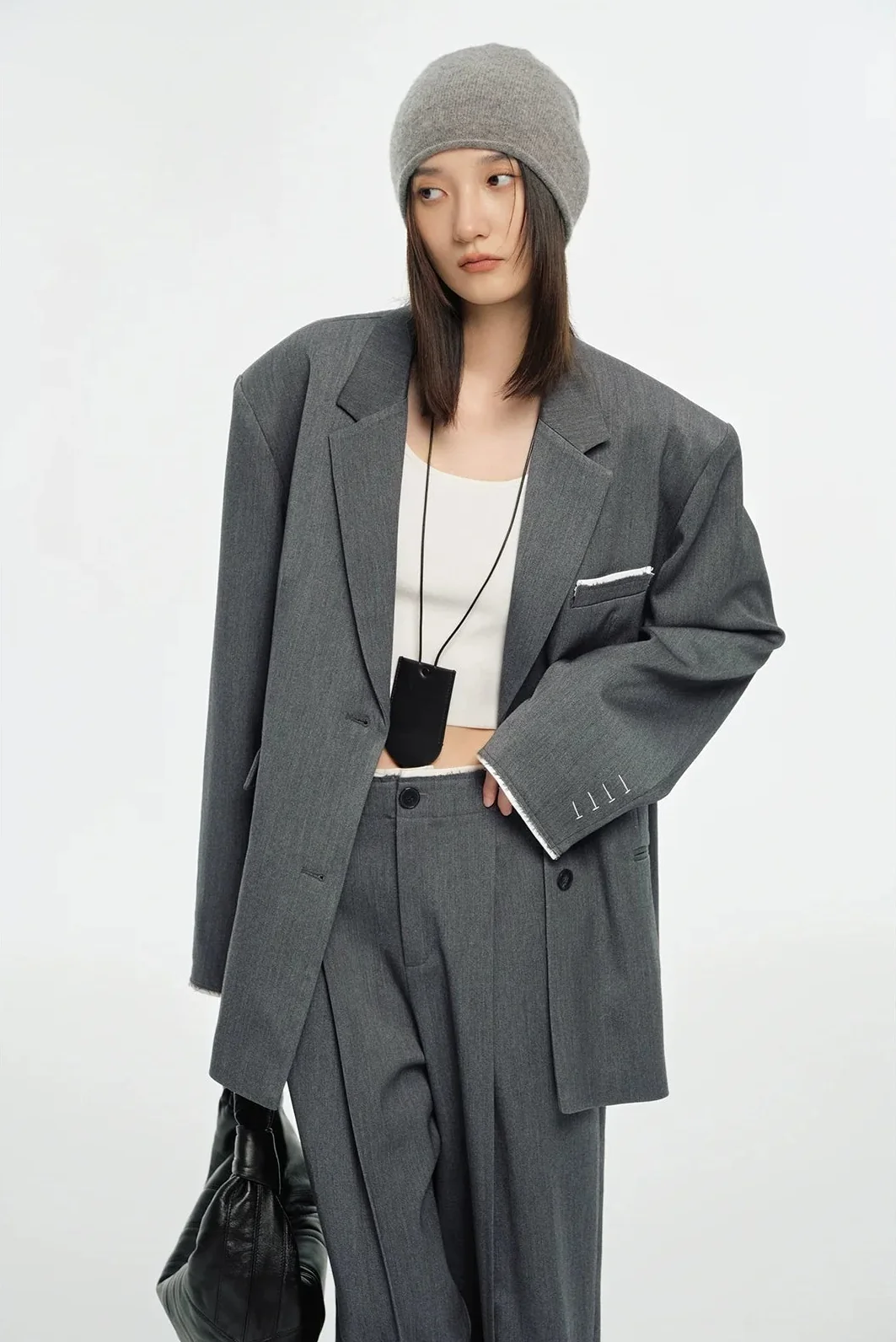 Tailored Gray Suit Set