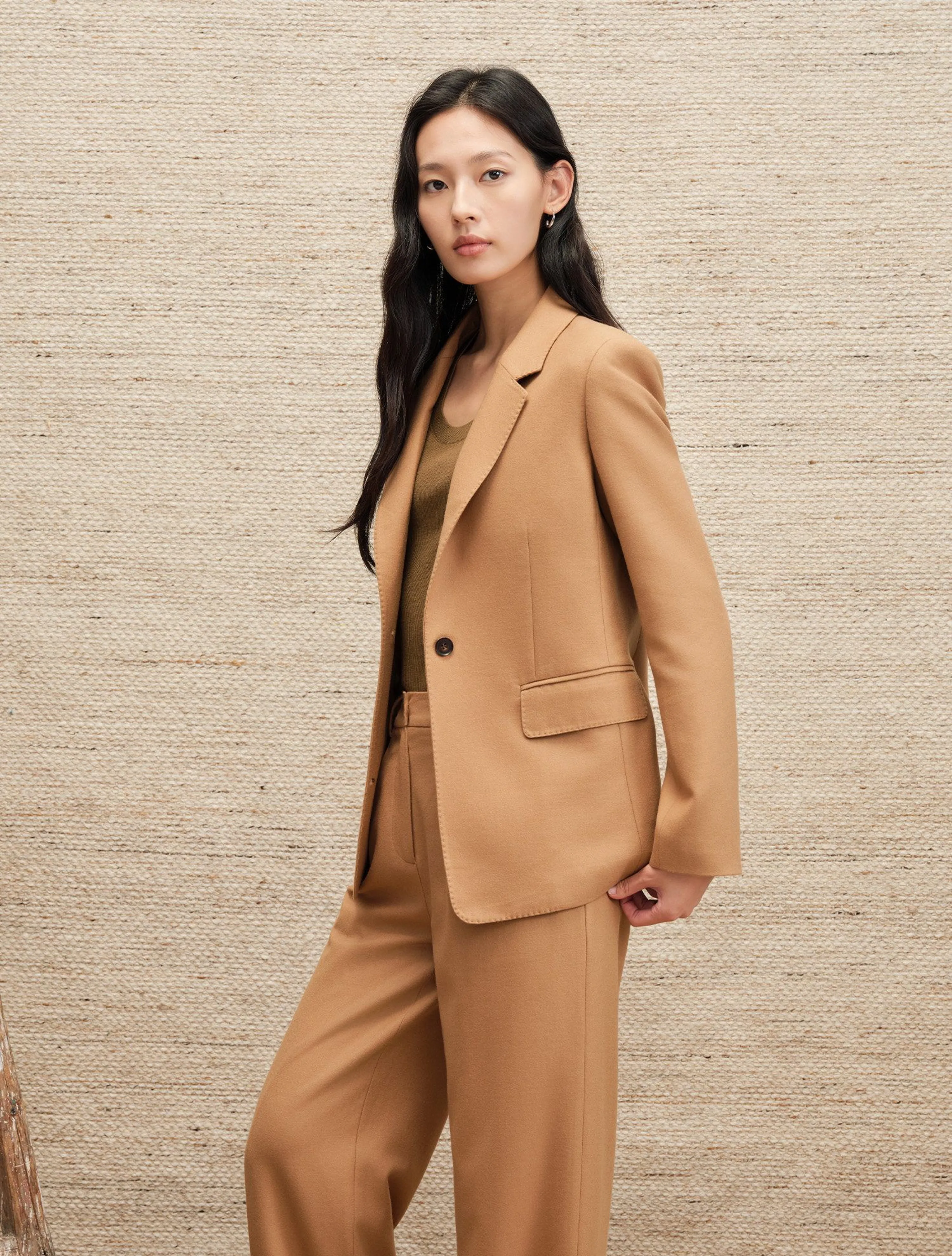 Tailored Wool-Cashmere Blazer - Image 3